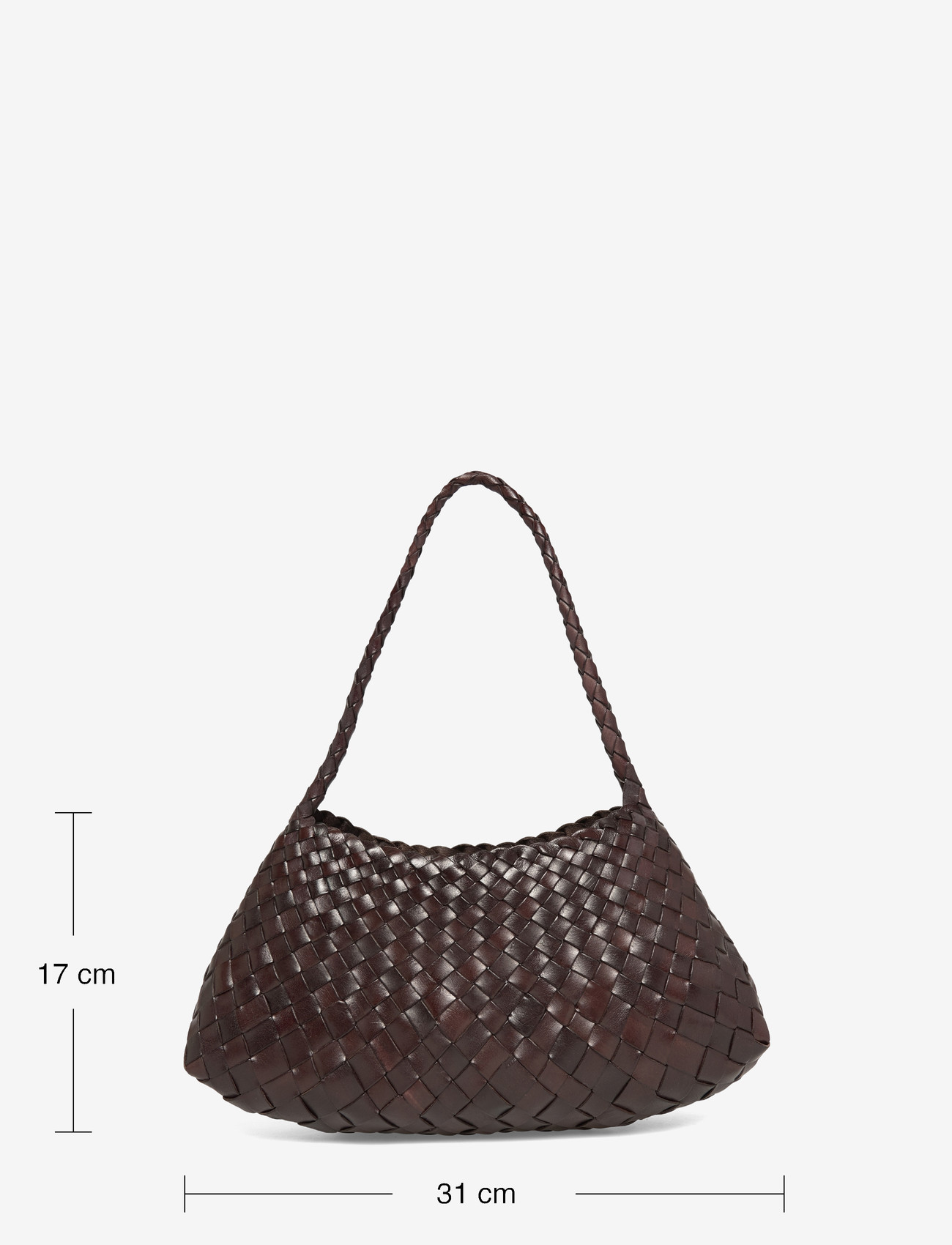 Dragon Diffusion - Brown Leather Rosanna Shoulder Bag - brown - 3
