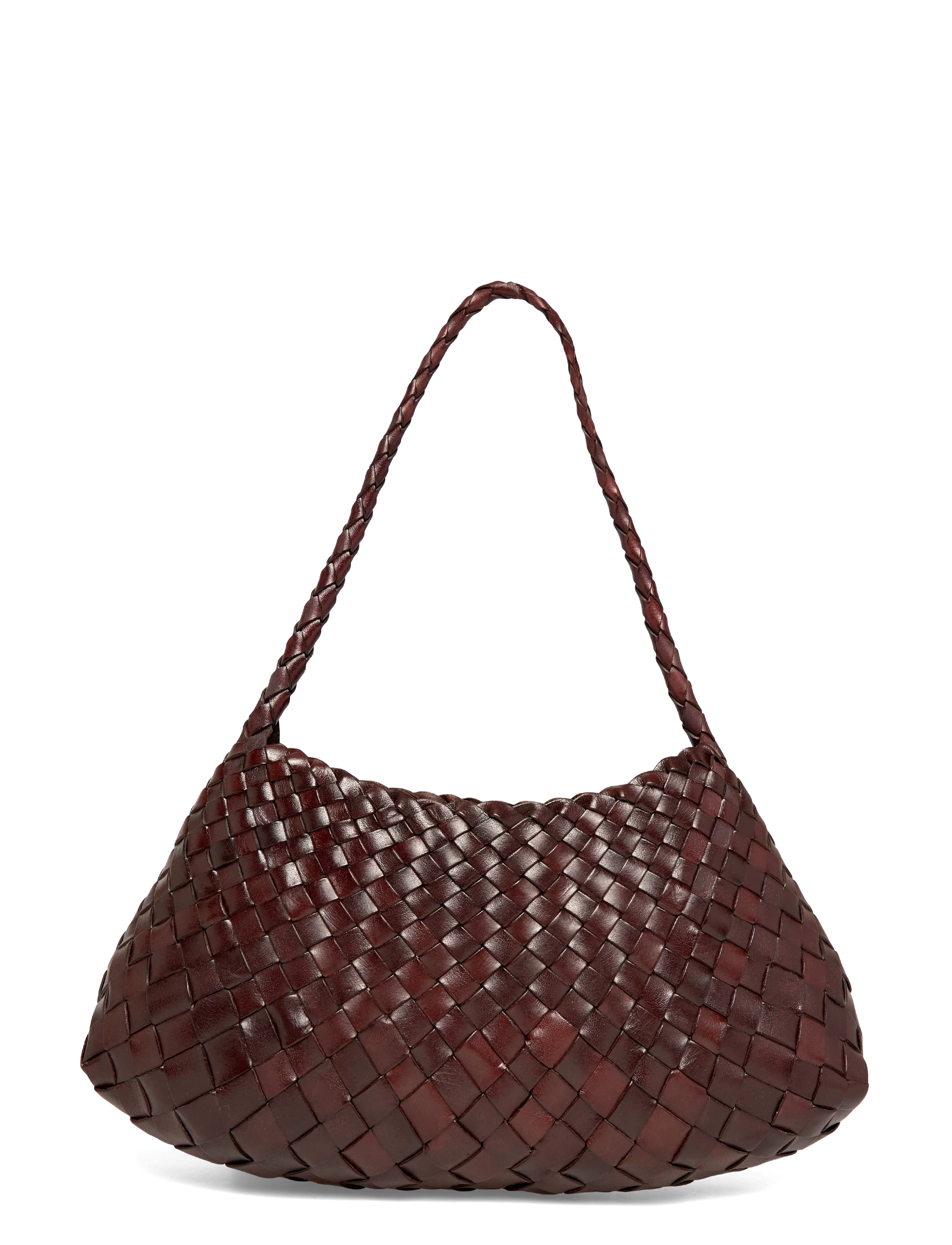 Dragon Diffusion - Brown Leather Rosanna Shoulder Bag - dark brown - 1