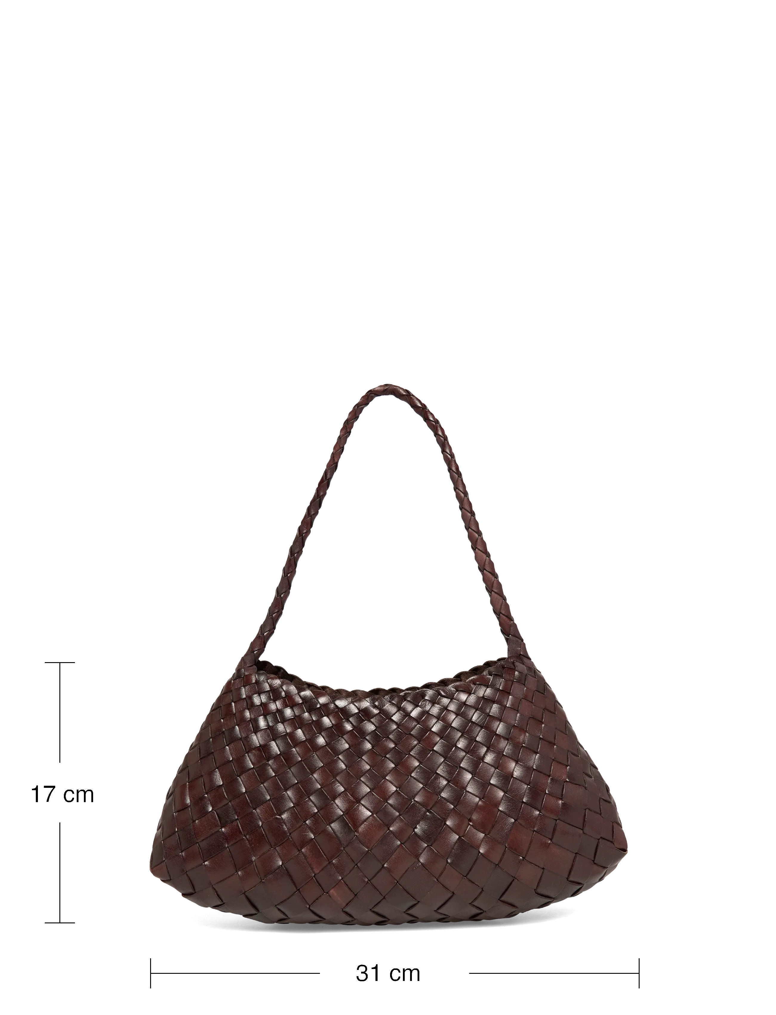 Dragon Diffusion - Brown Leather Rosanna Shoulder Bag - dark brown - 3