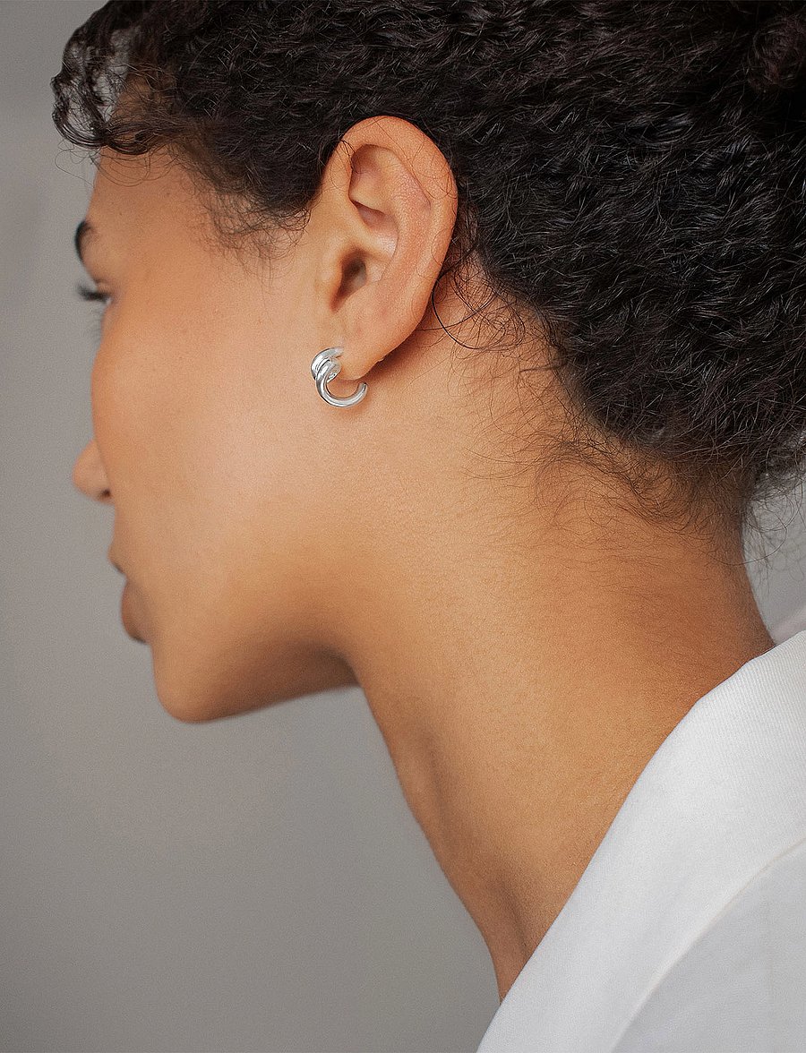 Drakenberg Sjölin - Breeze small hoops - creoler - sterling silver - 0