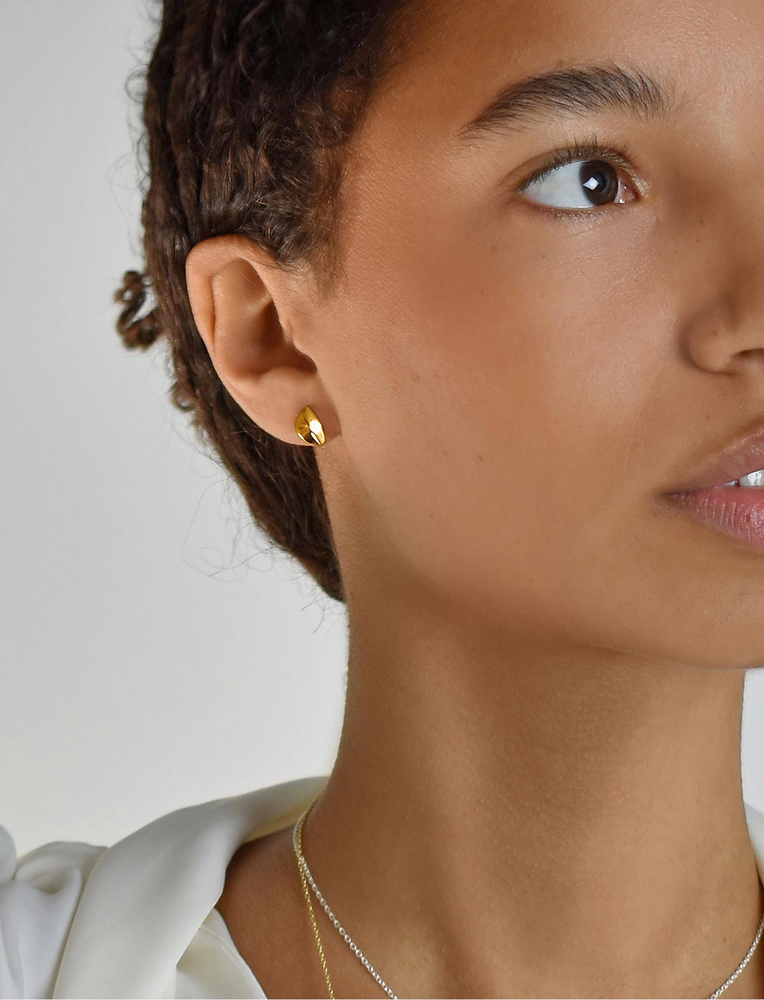 Drakenberg Sjölin Botanica Drop Studs, One Size, Earrings, Gold - Frauen