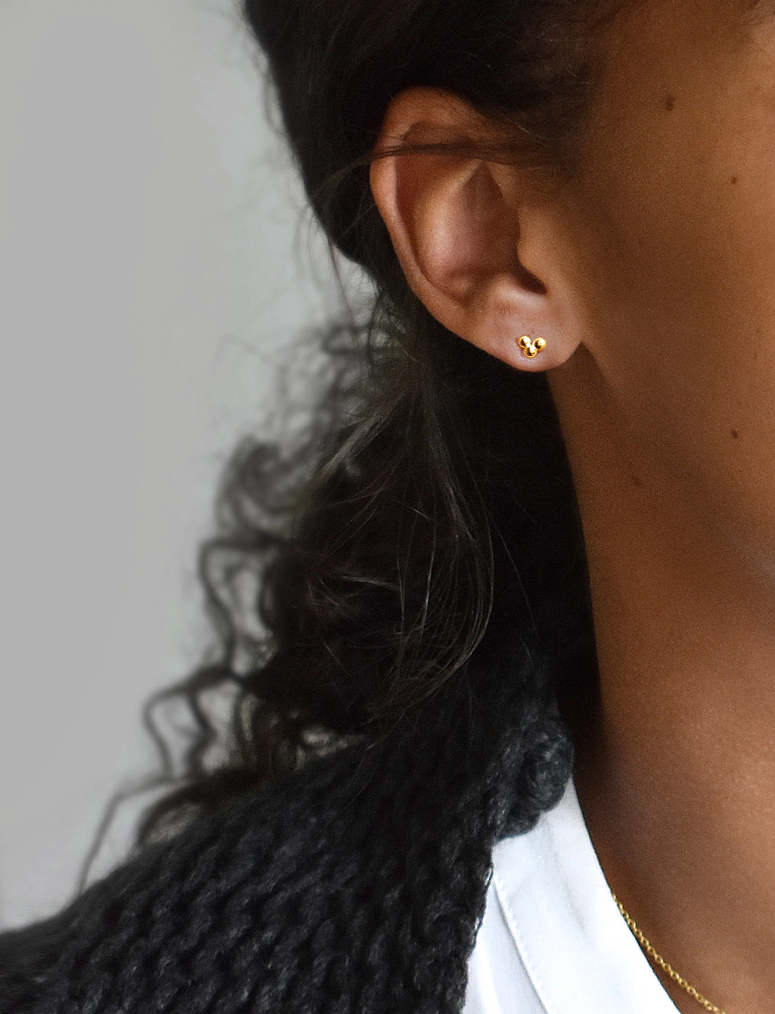 Drakenberg Sjölin Drops Studs Gold, One Size, Earrings, Gold - Studs, Frauen