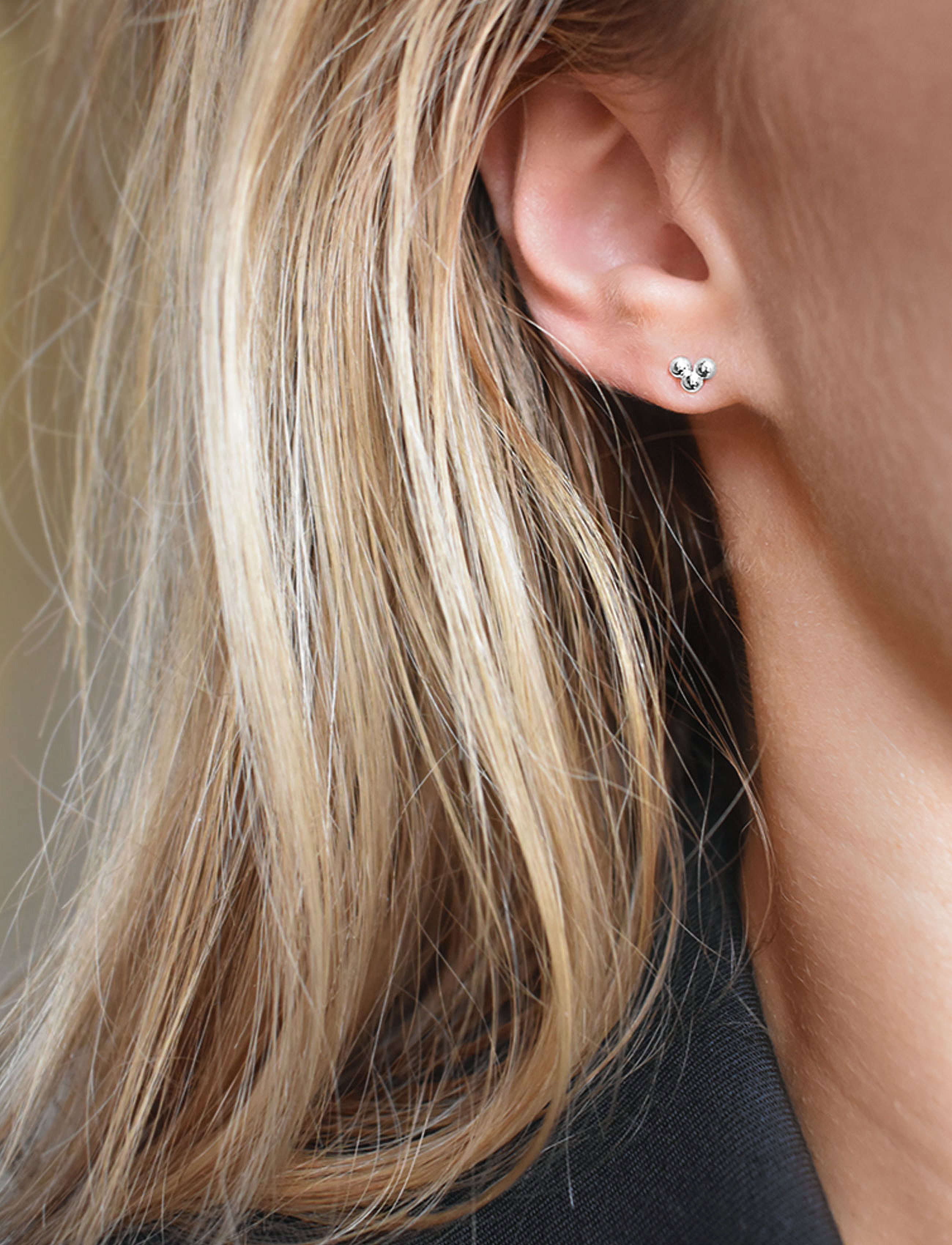 Drakenberg Sjölin Drops Studs Gold, One Size, Earrings, Silber - Studs, Frauen