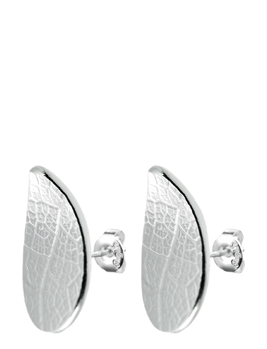 Drakenberg Sjölin - Leaf drop studs fixed - Ørestikker - sterling silver - 1