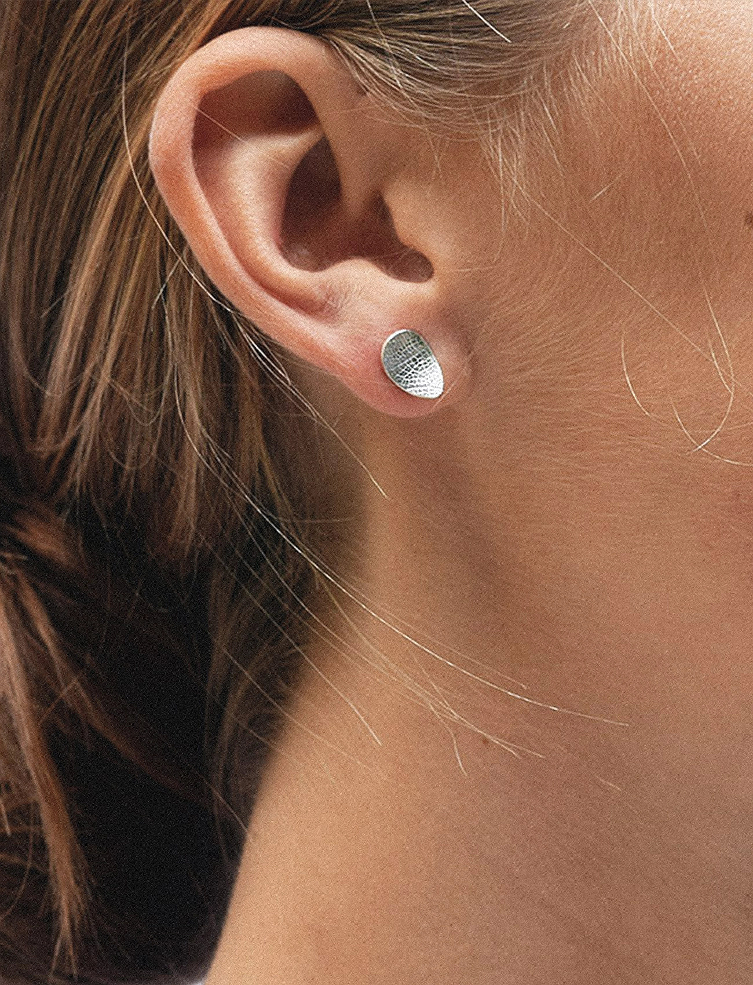 Drakenberg Sjölin Leaf Drop Studs Fixed, One Size, Earrings, Silber - Studs, Frauen