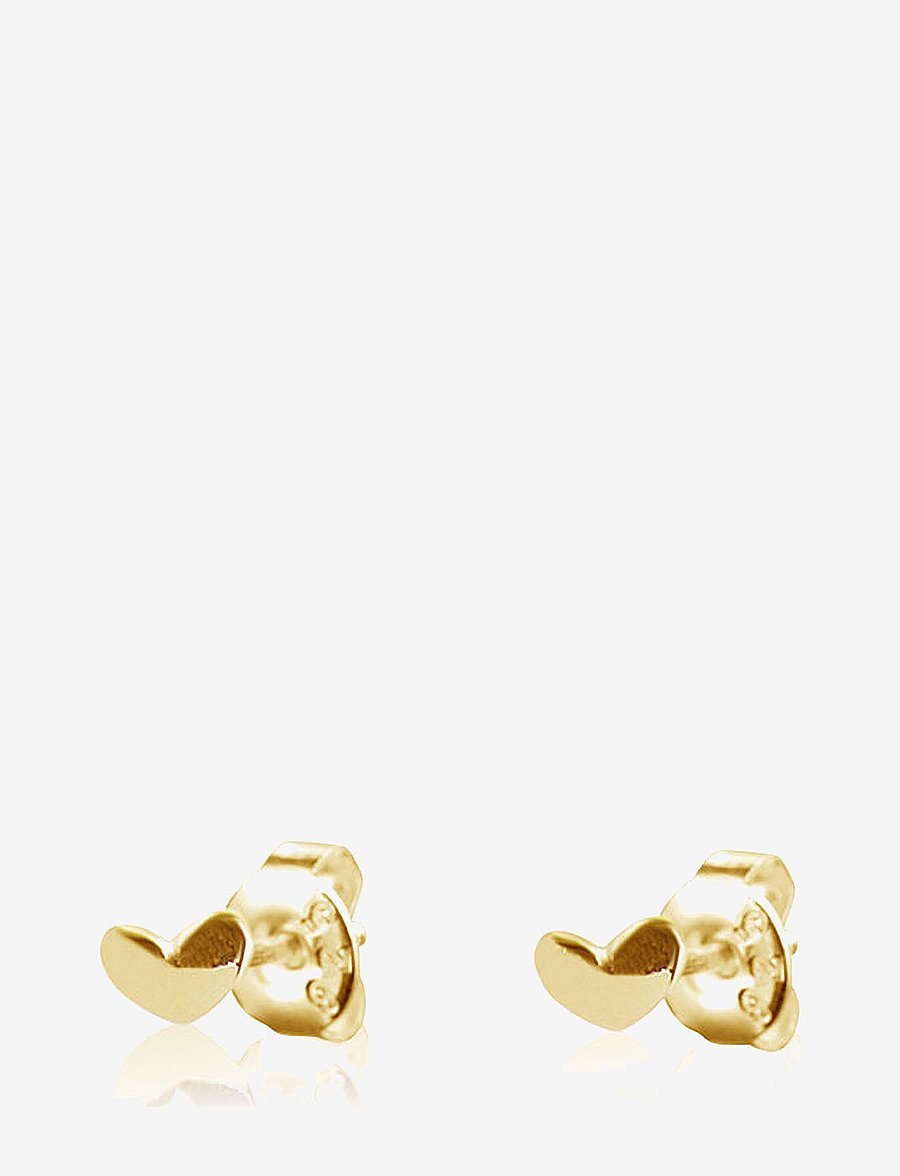 Drakenberg Sjölin - Loving Heart drop studs gold - ohrstecker - 18k gold - 1