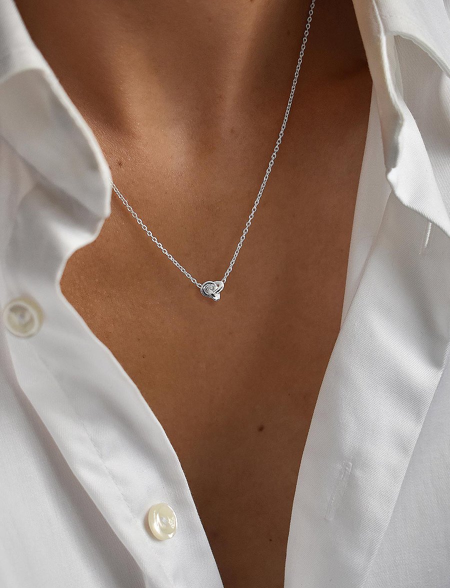 Drakenberg Sjölin - Le Knot drop necklace - riipukset - sterling silver - 2