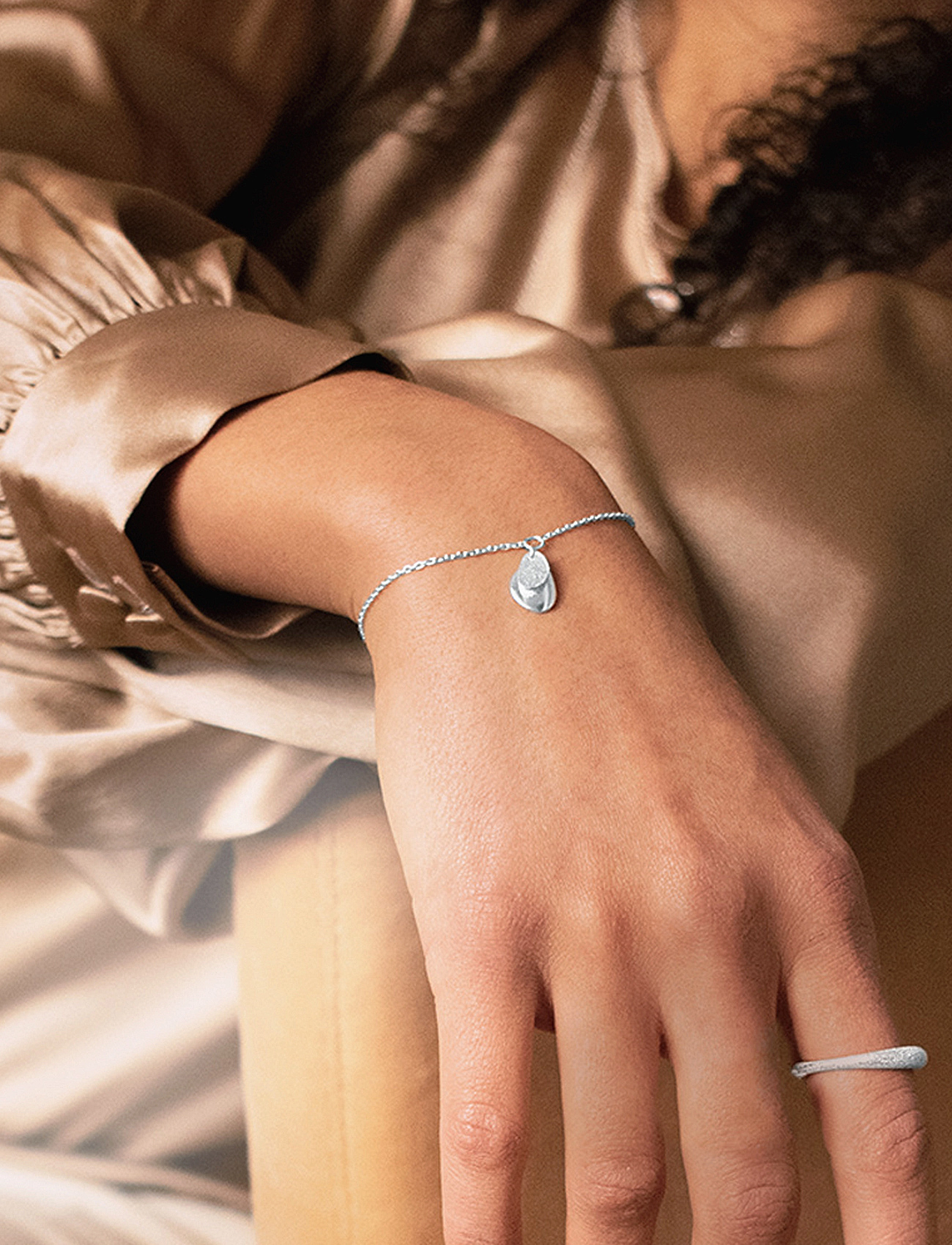 Drakenberg Sjölin Lakeside Drop Bracelet, One Size, Bracelets, Silber - Chain Frauen