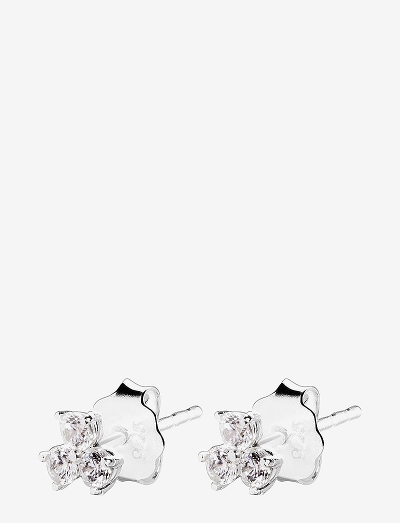 Drakenberg Sjölin - Petite Star studs - studs örhängen - sterling silver and white topaz - 1