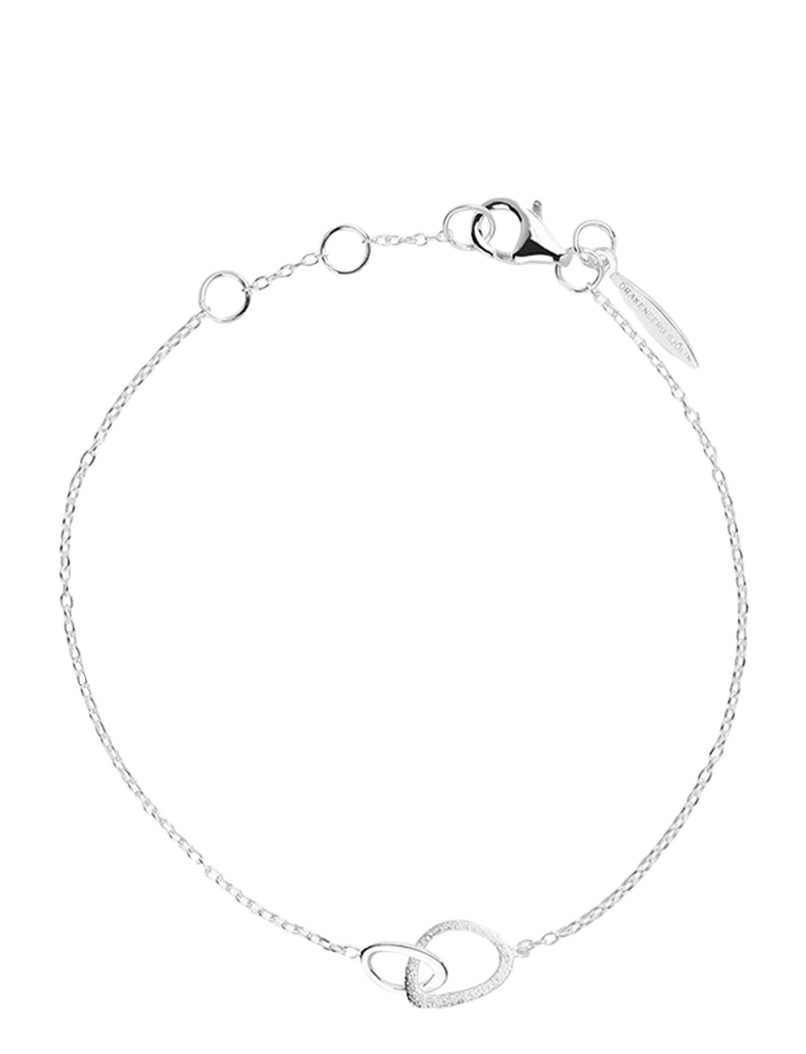 Drakenberg Sjölin Together Drop Bracelet, One Size, Bracelets, Silber - Chain Frauen