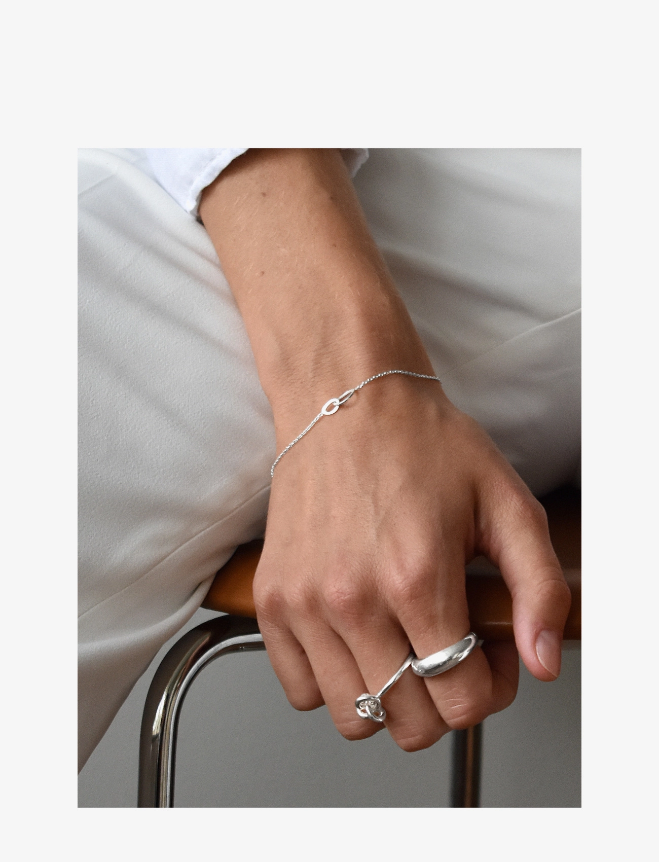 Drakenberg Sjölin - Together drop bracelet - armbånd - sterling silver - 1