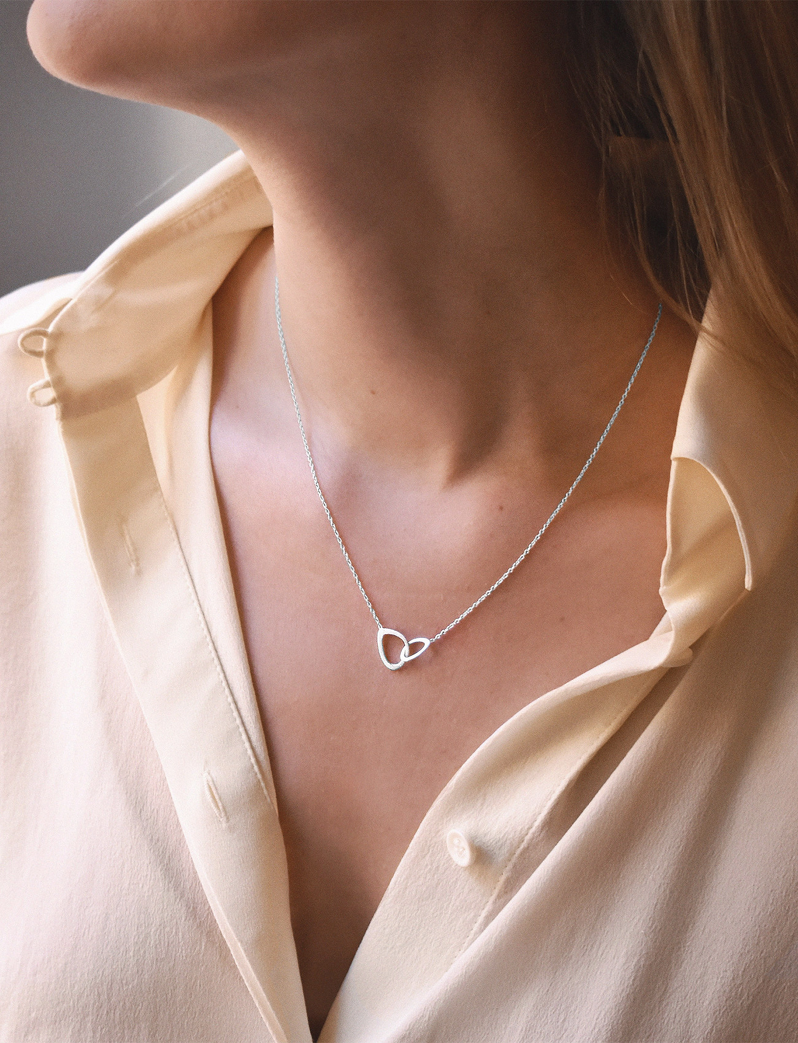 Drakenberg Sjölin - Together single necklace - sterling silver - 0