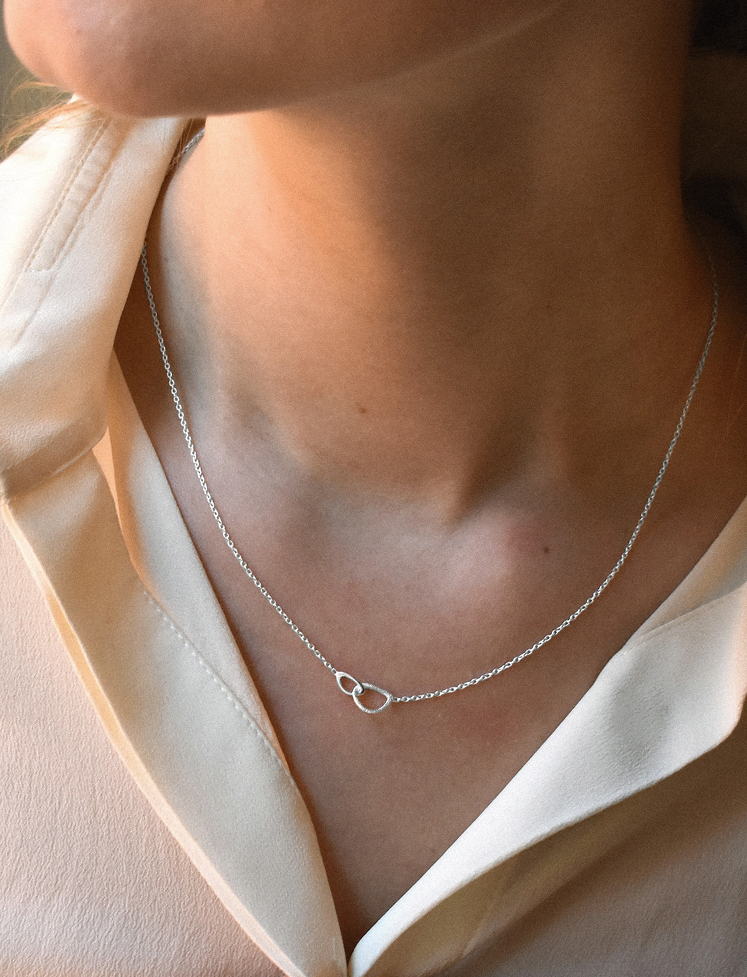 Drakenberg Sjölin Together Drop Necklace, One Size, Necklaces, Silber - Dainty Frauen