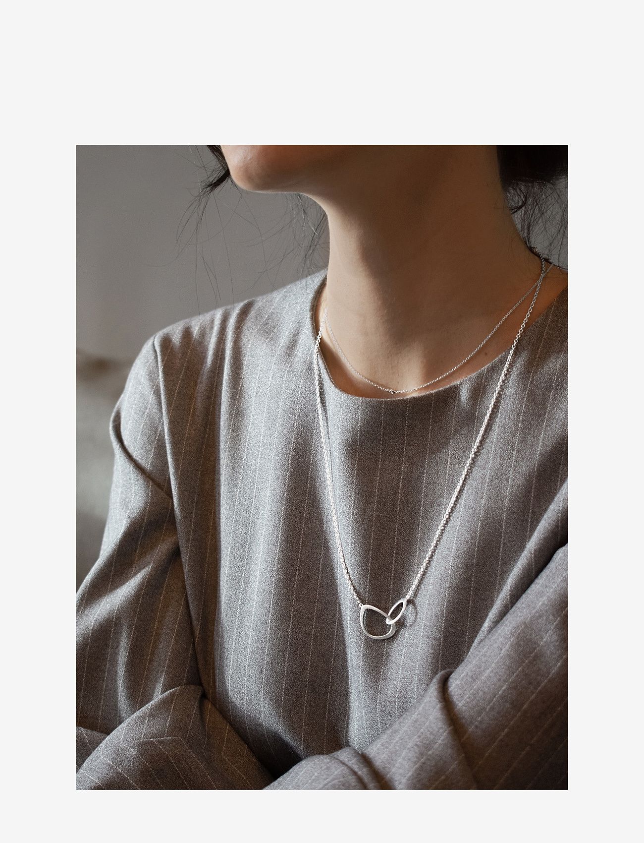 Drakenberg Sjölin - Together necklace short - ketten mit anhänger - sterling silver - 0