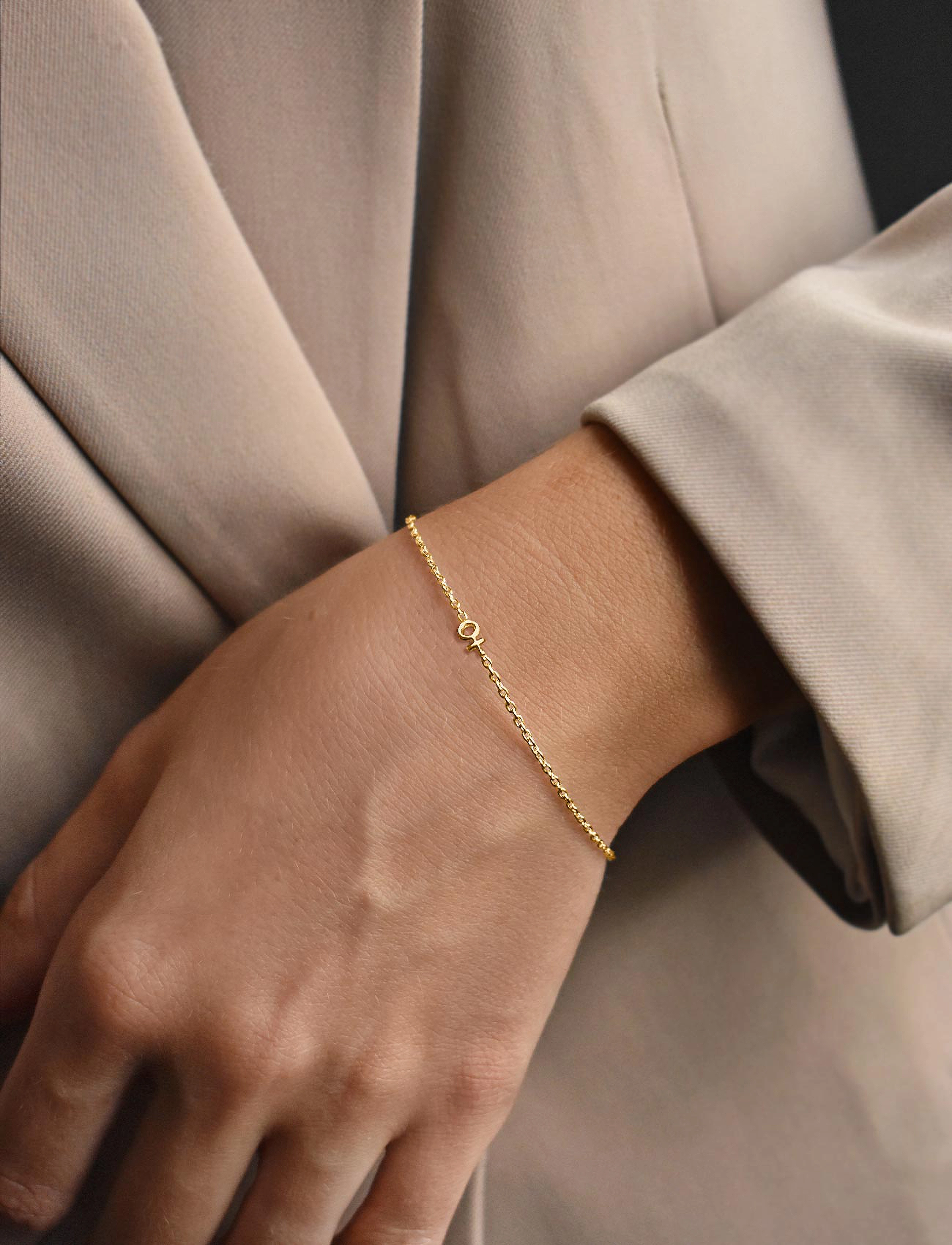 Drakenberg Sjölin Women Unite Drop Bracelet, One Size, Bracelets, Gold - Chain Frauen