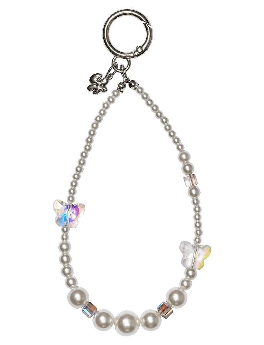 DRM-LND - Bracelet White Butterfly - mobilsmycken - white - 0