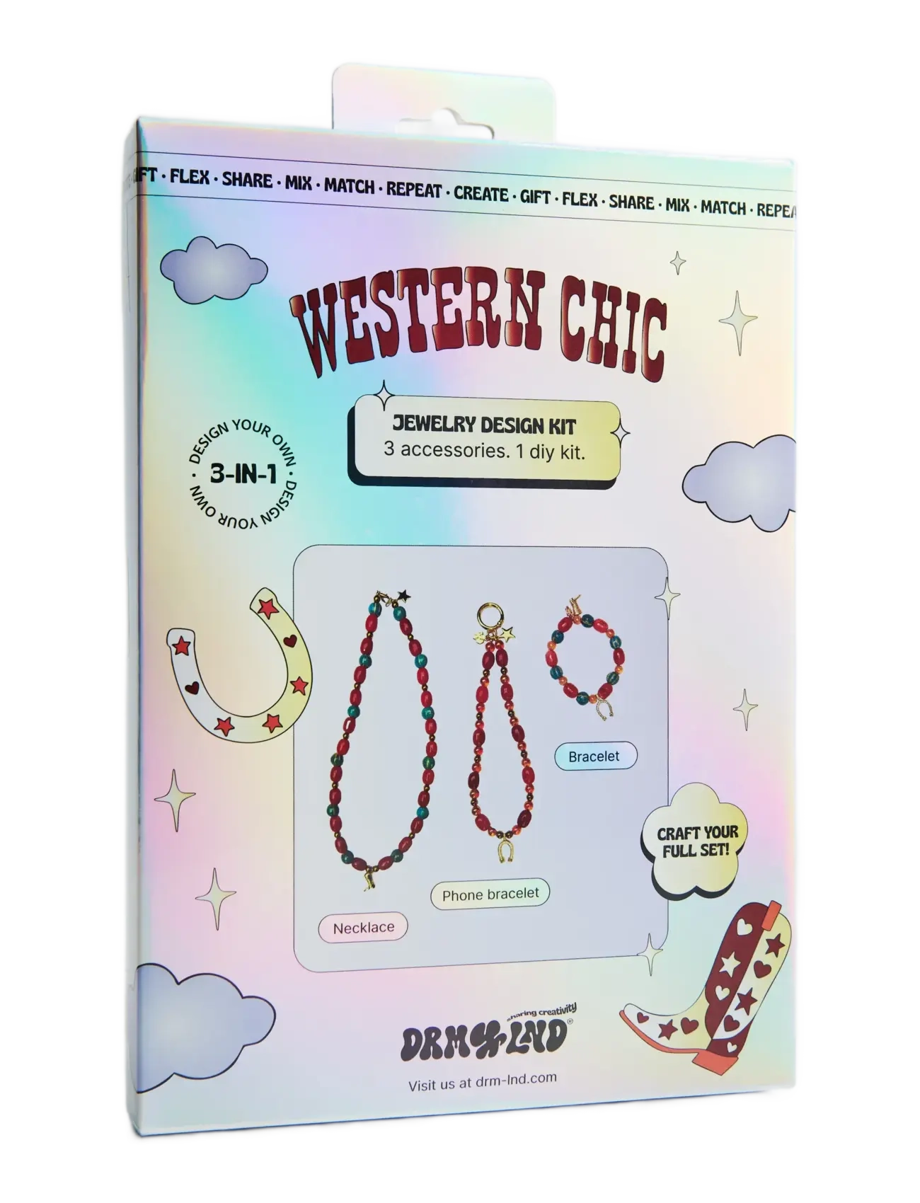 DRM-LND Western Chic, One Size, Craft, Mehrfarbig/gemustert - Craft Sets, Kinder