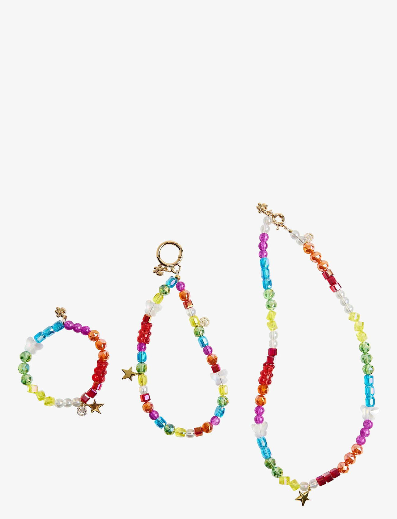 DRM-LND - Rainbow Bright - phone jewellry - mixed colors - 2