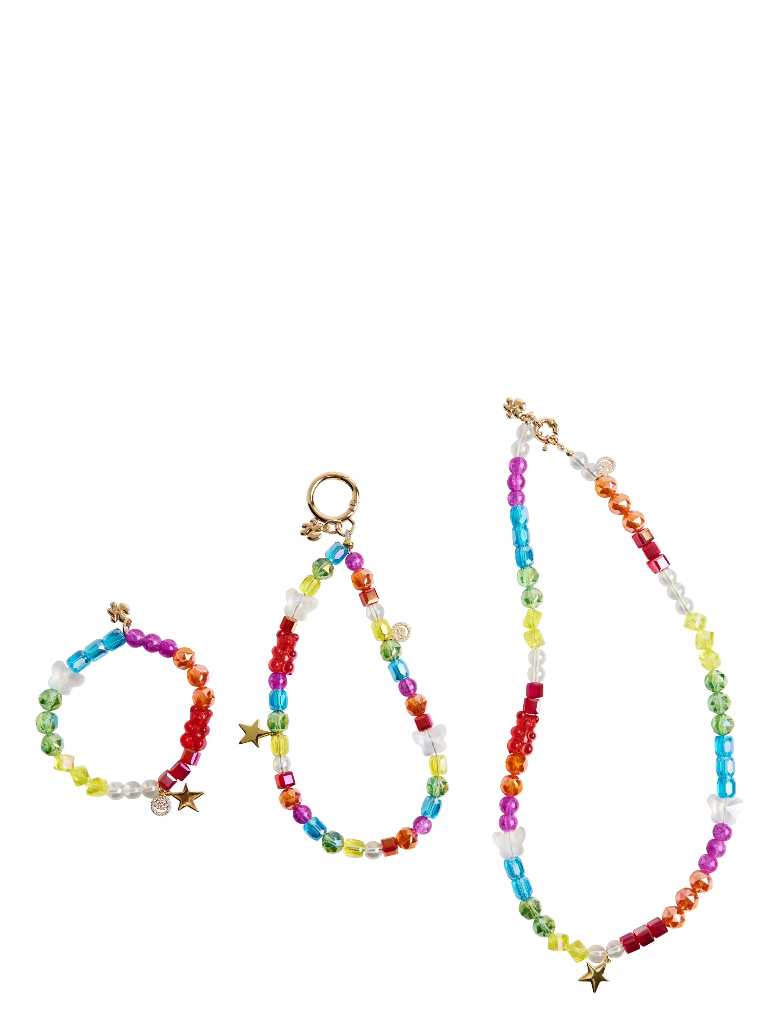 DRM-LND - Rainbow Bright - phone jewellry - mixed colors - 2