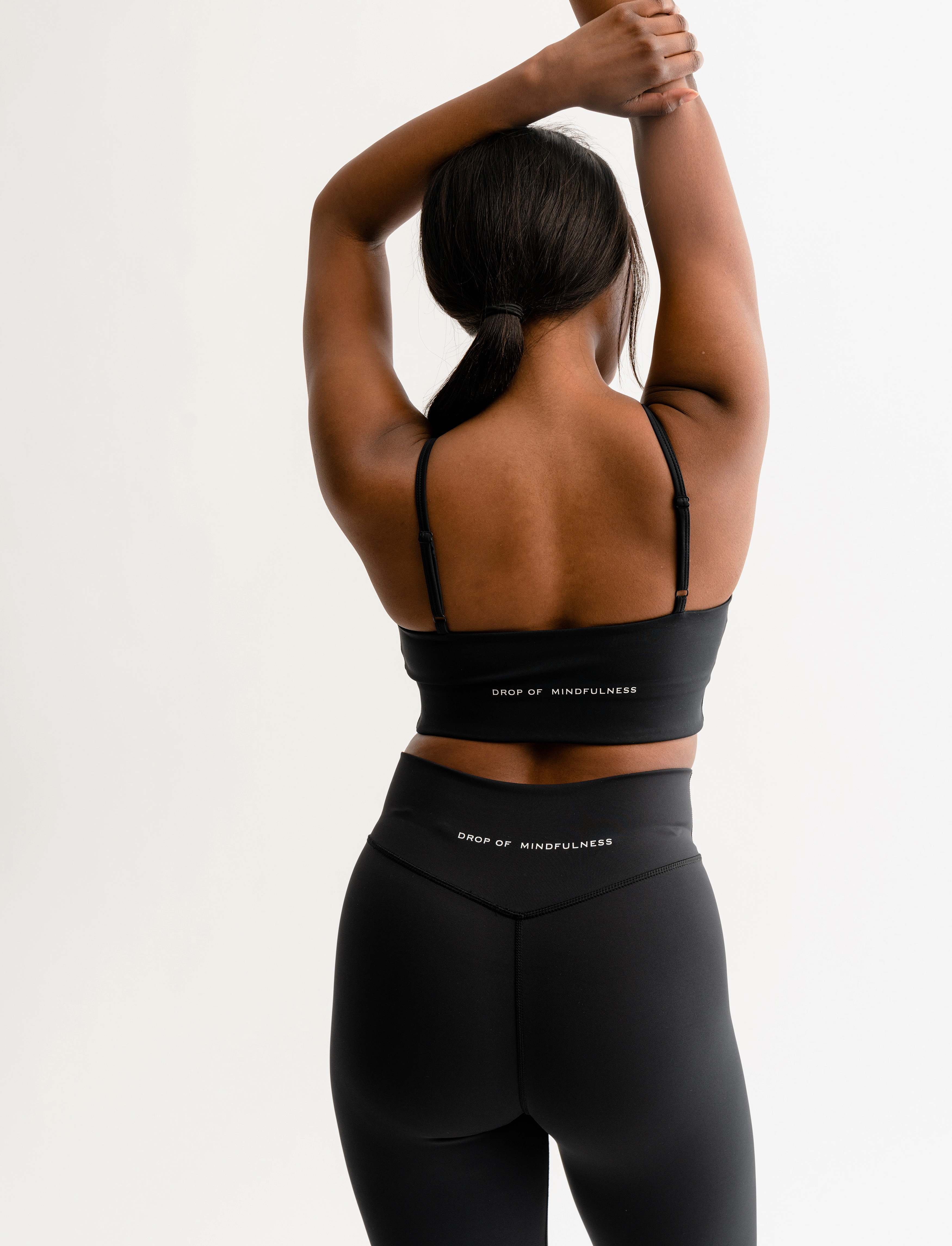 Drop of Mindfulness - THEA SPORTS BRA - black matte - 3