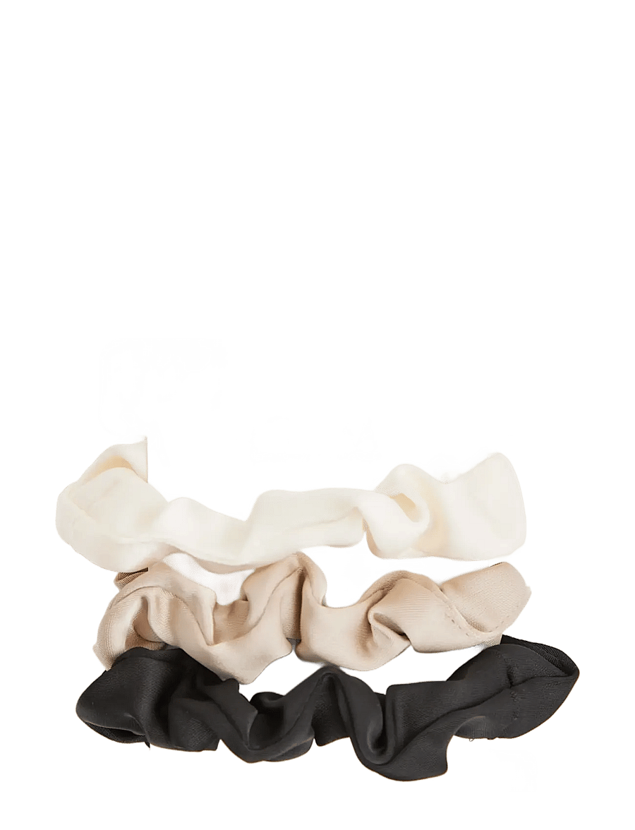 Drop of Mindfulness - SATIN HAIR SCRUNCHIE 3-PACK - haarband - multi black - 0