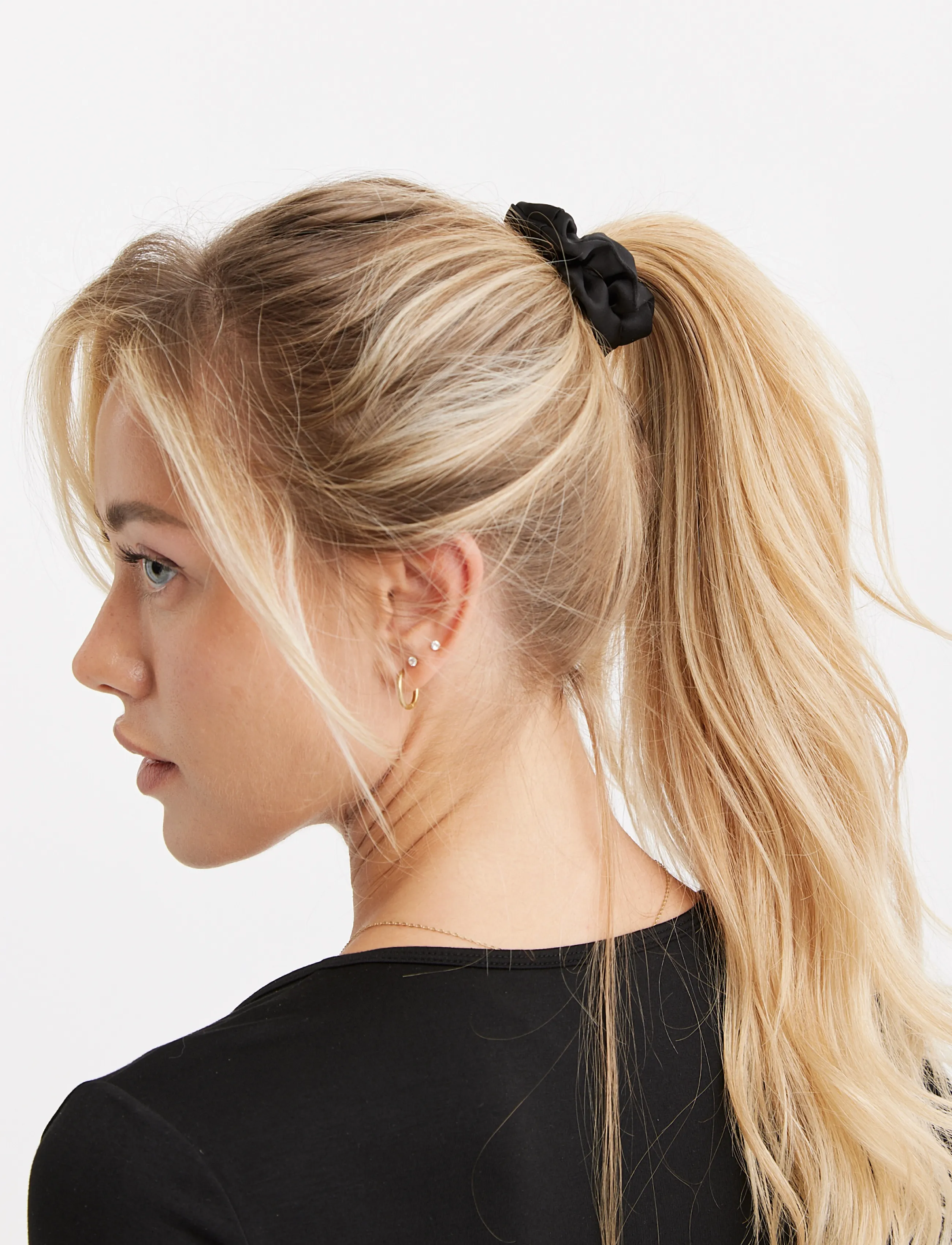 Drop of Mindfulness - SATIN HAIR SCRUNCHIE 3-PACK - haarband - multi black - 2
