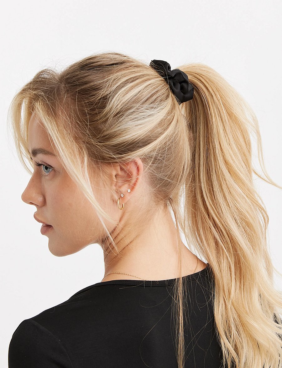 Drop of Mindfulness - SATIN HAIR SCRUNCHIE 3-PACK - haarband - multi black - 2
