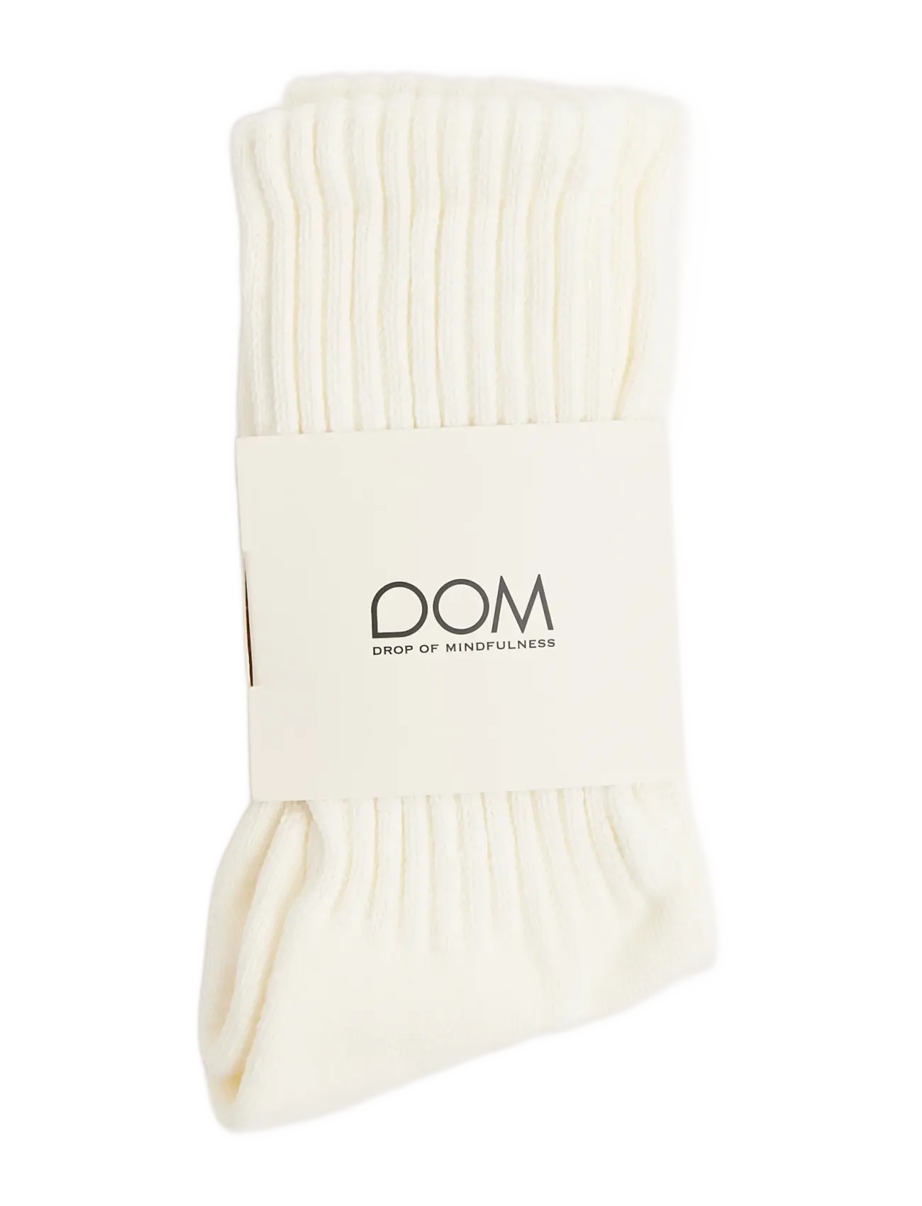 Drop of Mindfulness - DOM SLOUCHY SOCKS - cream white - 1