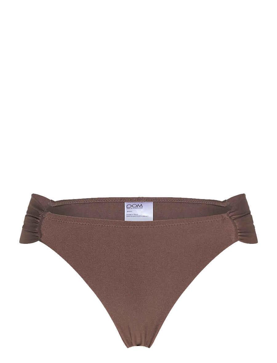 Drop of Mindfulness - SWIM RUCHED BIKINI BOTTOM - sportsbadetøj - satin coconut brown - 1