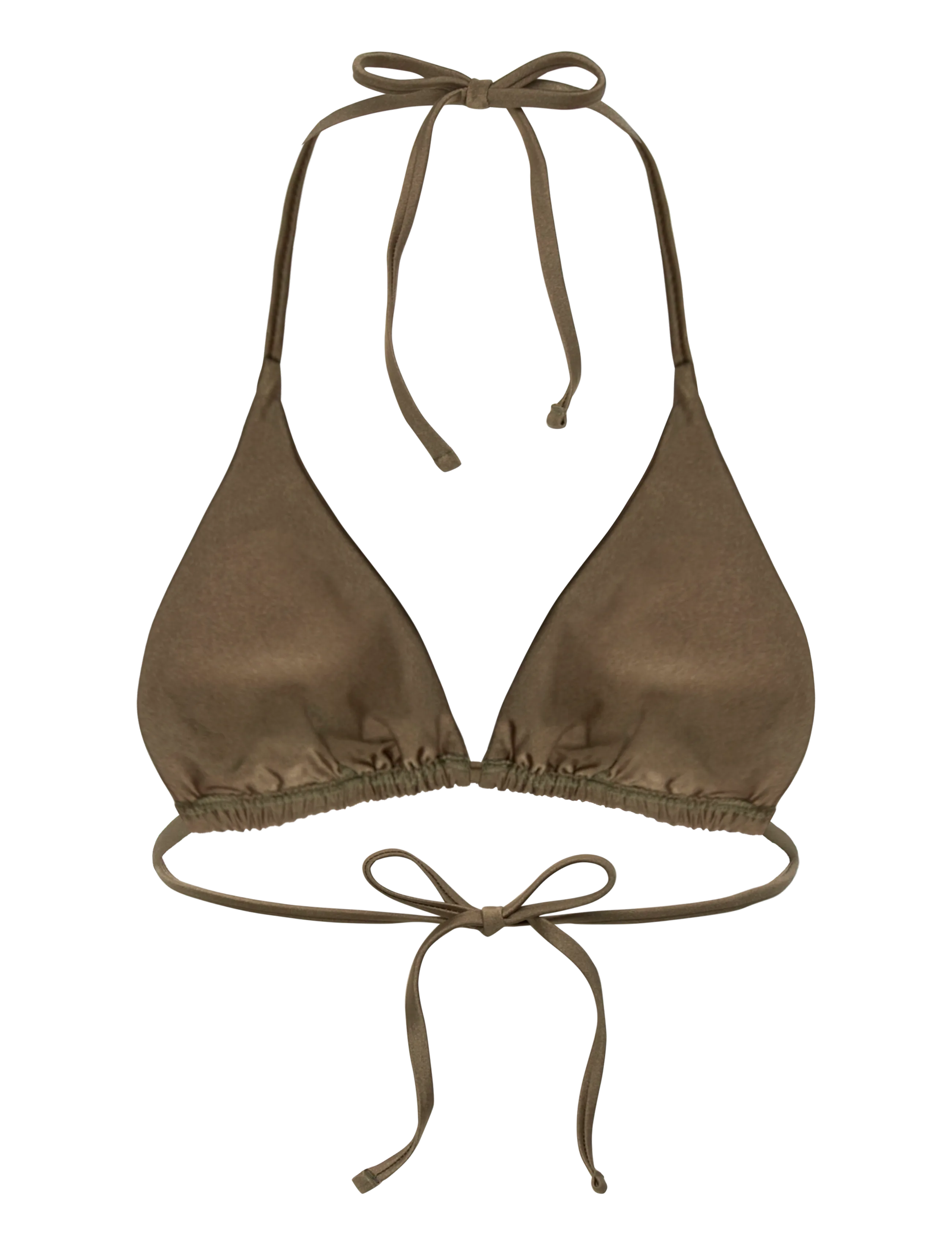 Drop of Mindfulness - SWIM TRIANGLE BIKINI TOP - sportsbadetøj - satin deep green - 2