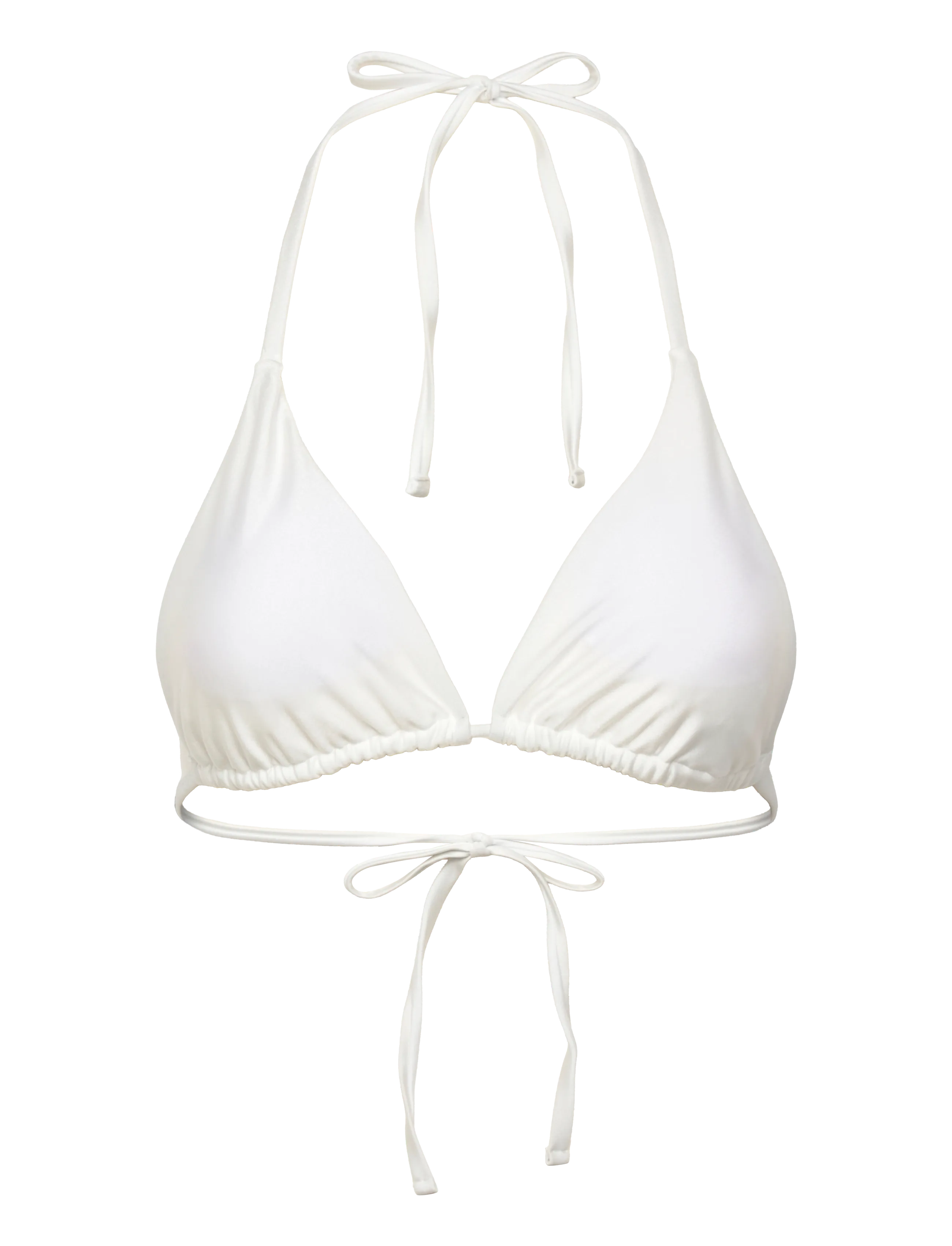 Drop of Mindfulness SWIM TRIANGLE BIKINI TOP - Uinti - SATIN SEASHELL WHITE / white