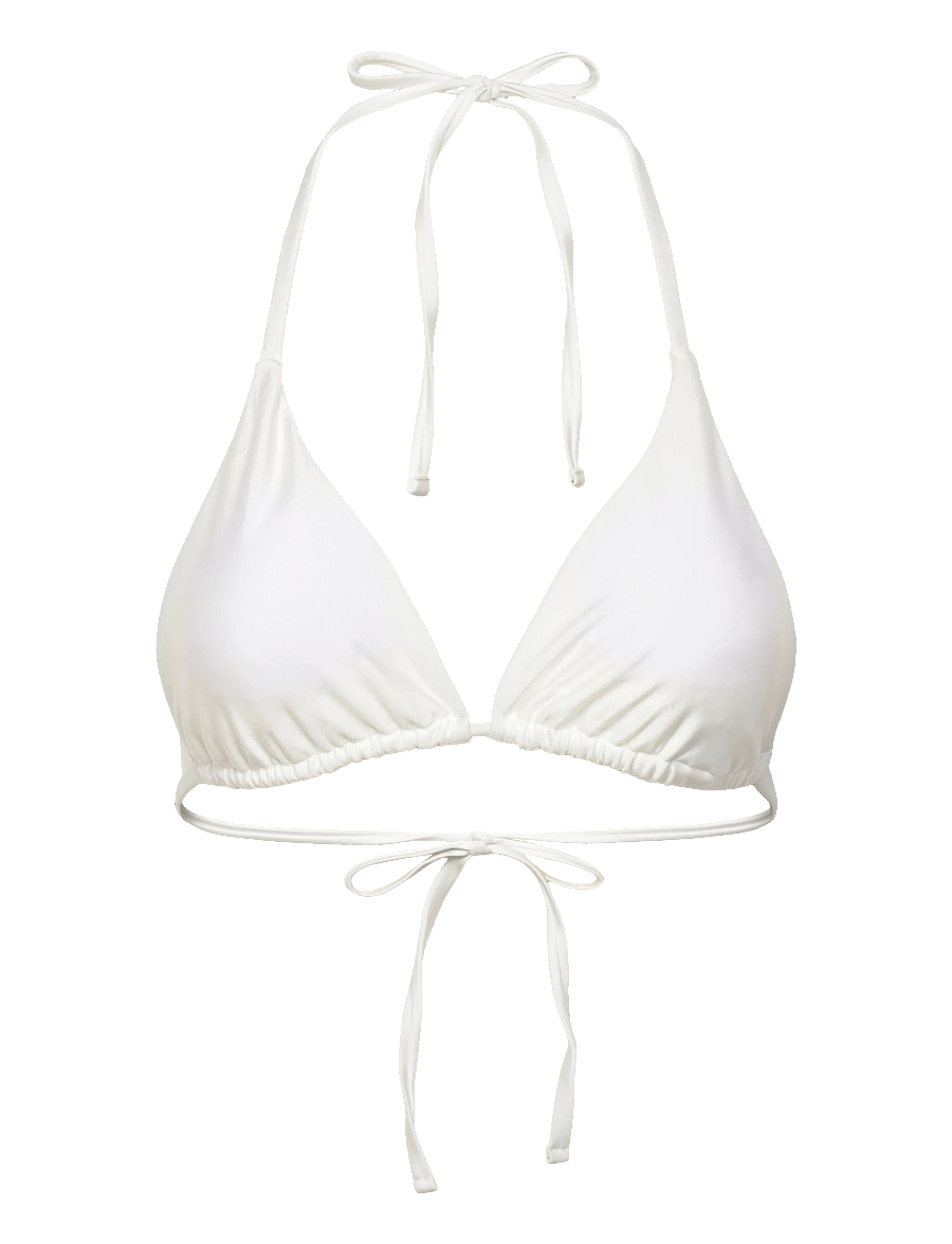 Drop of Mindfulness - SWIM TRIANGLE BIKINI TOP - urheilu-uima-asut - satin seashell white - 1