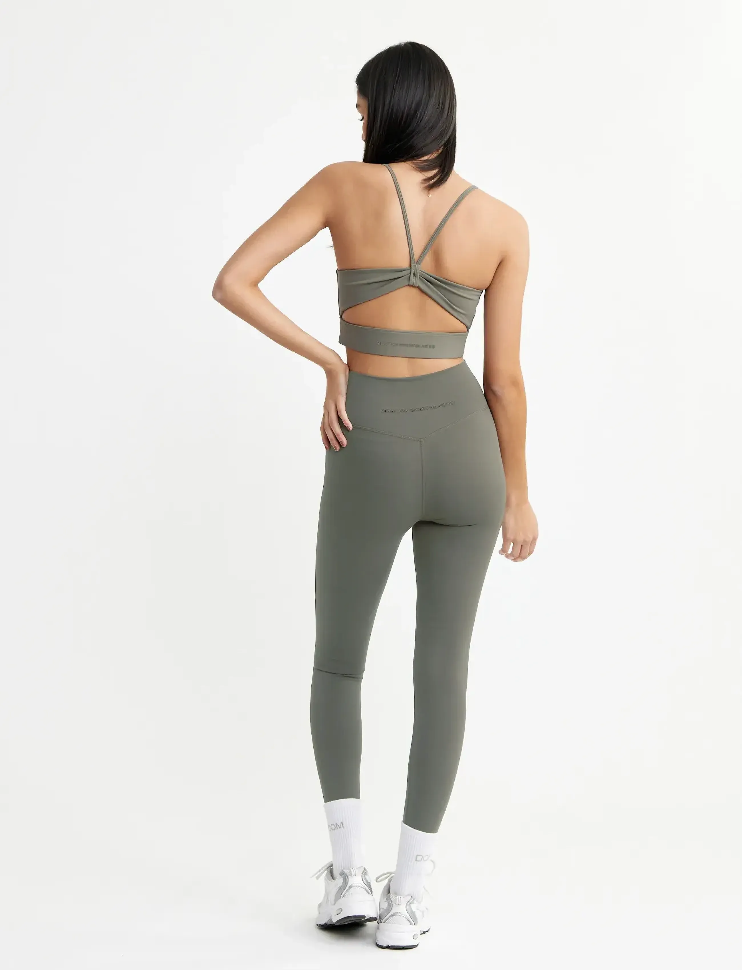 Drop of Mindfulness - ULTIMATE WRAP OVER TIGHTS - volle länge - khaki - 5