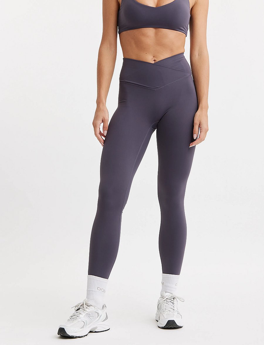 Drop of Mindfulness - ULTIMATE WRAP OVER TIGHTS - full längd - charcoal - 0