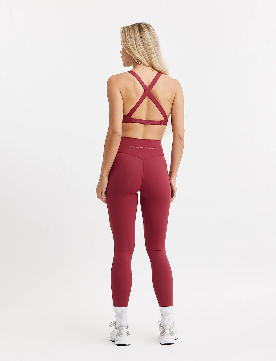 Drop of Mindfulness - ULTIMATE TIGHTS - fuld længde - deep red - 5