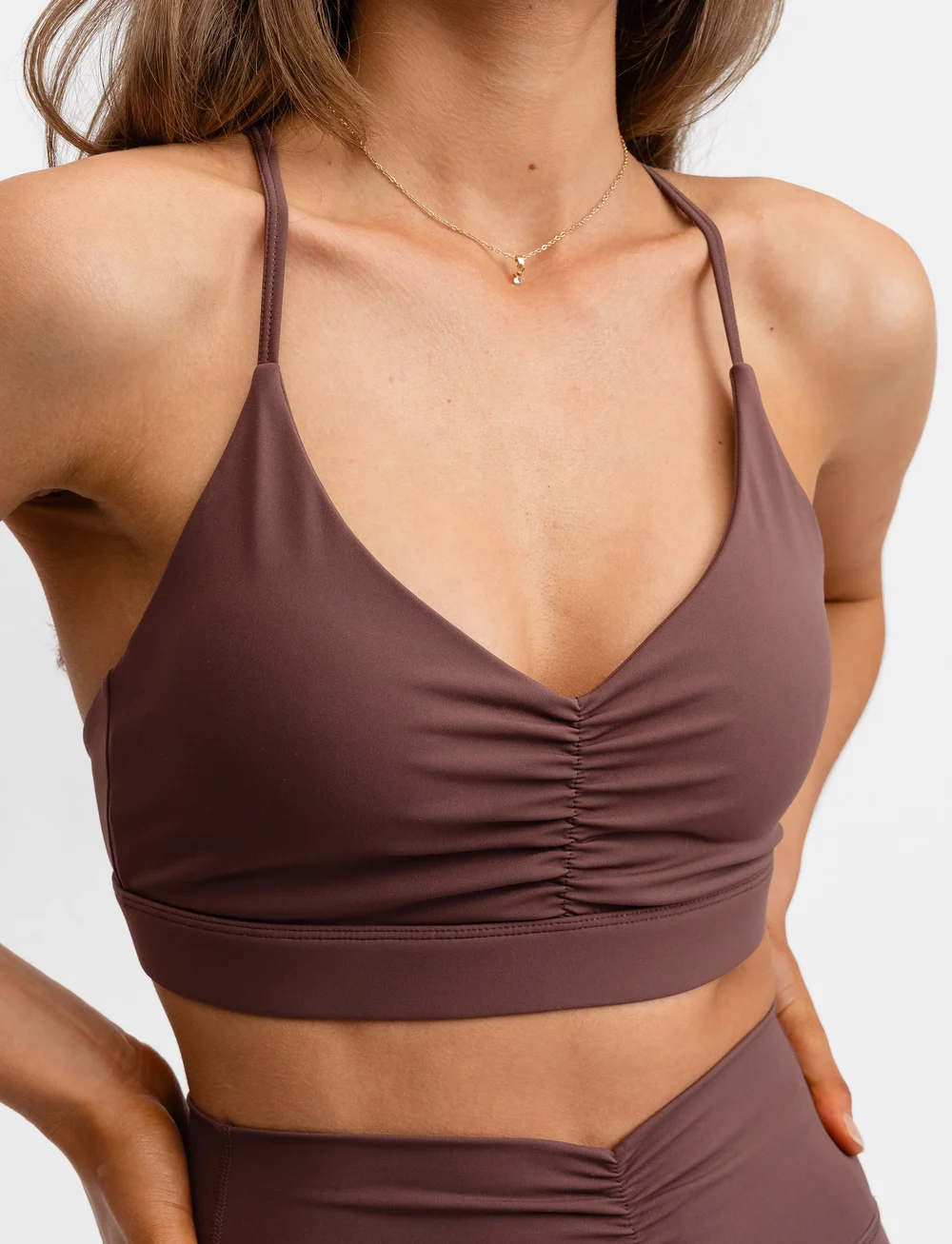 Drop of Mindfulness - ULTIMATE RUCHED BRA - spordirinnahoidjad - intense rust - 5