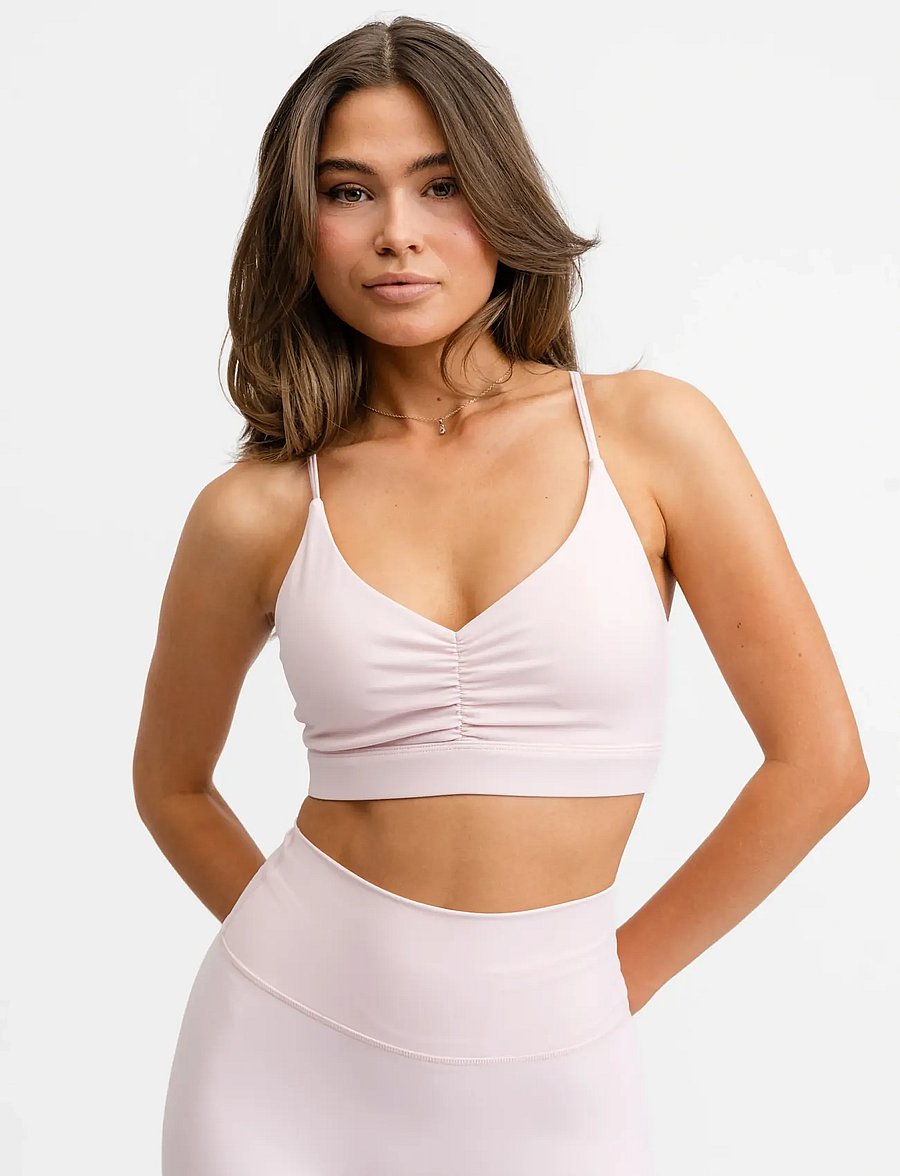 Drop of Mindfulness - ULTIMATE RUCHED BRA - sport-bhs - pink blush - 0