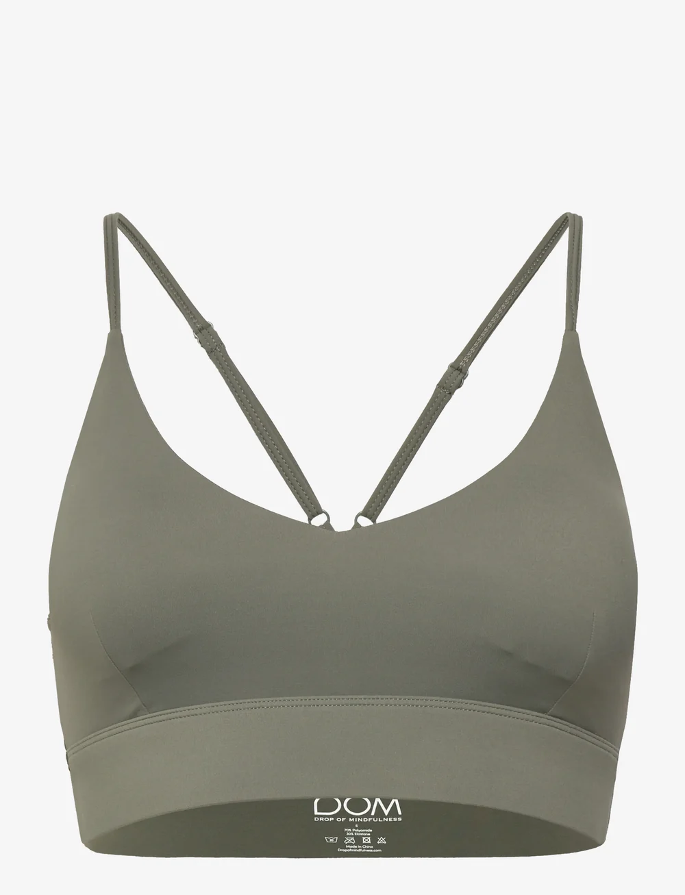 Drop of Mindfulness - ULTIMATE OPEN BACK BRA - medium support - khaki - 1