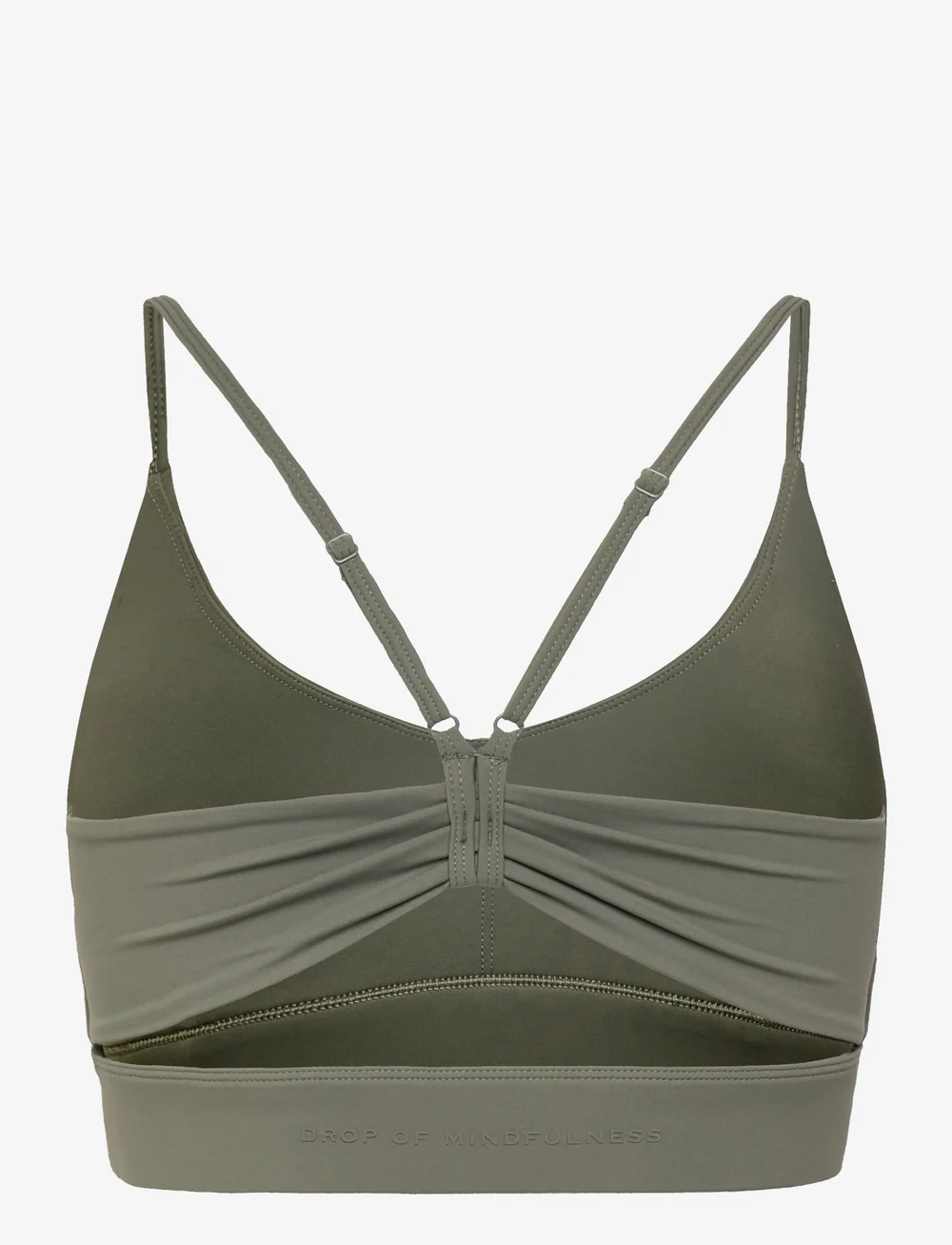 Drop of Mindfulness - ULTIMATE OPEN BACK BRA - medium support - khaki - 2