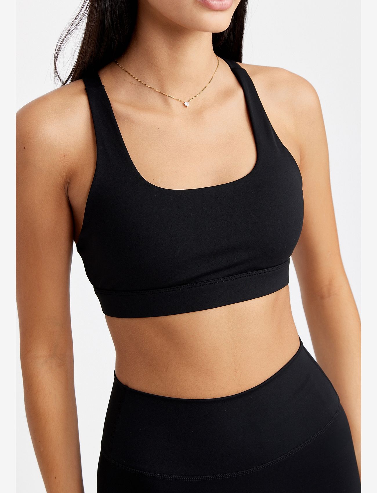 Drop of Mindfulness - ULTIMATE SCOOP BRA - sportinės liemenėlės - black - 0