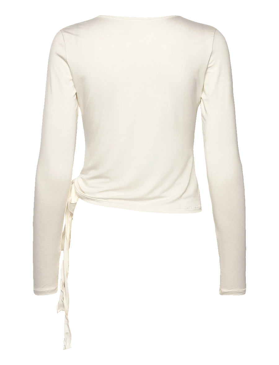 Drop of Mindfulness - BALLET WRAP TOP - langerma bolir - white - 2