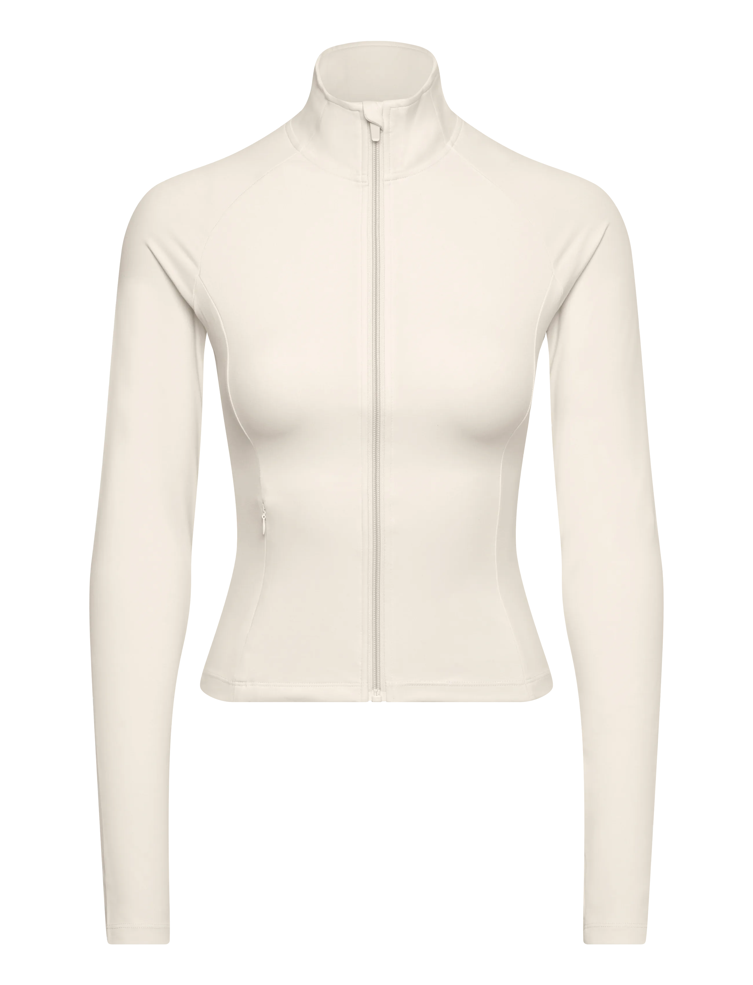 DROP OF MINDFULNESS Butter Soft Zip Cardigan Cream - M - Damen