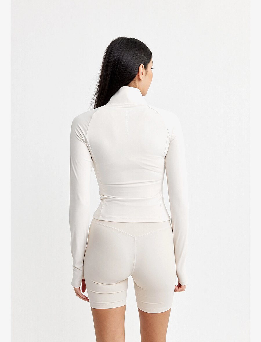 Drop of Mindfulness - BUTTER SOFT ZIP CARDIGAN - overdele - cream white - 3