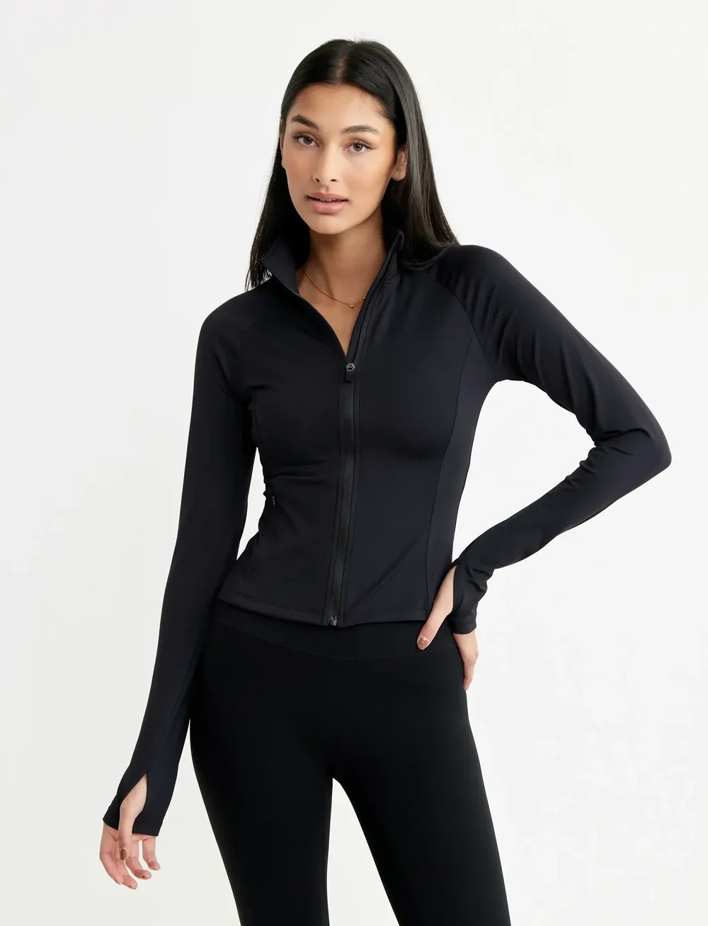 Drop of Mindfulness - BUTTER SOFT ZIP CARDIGAN - sweatshirts - black - 0