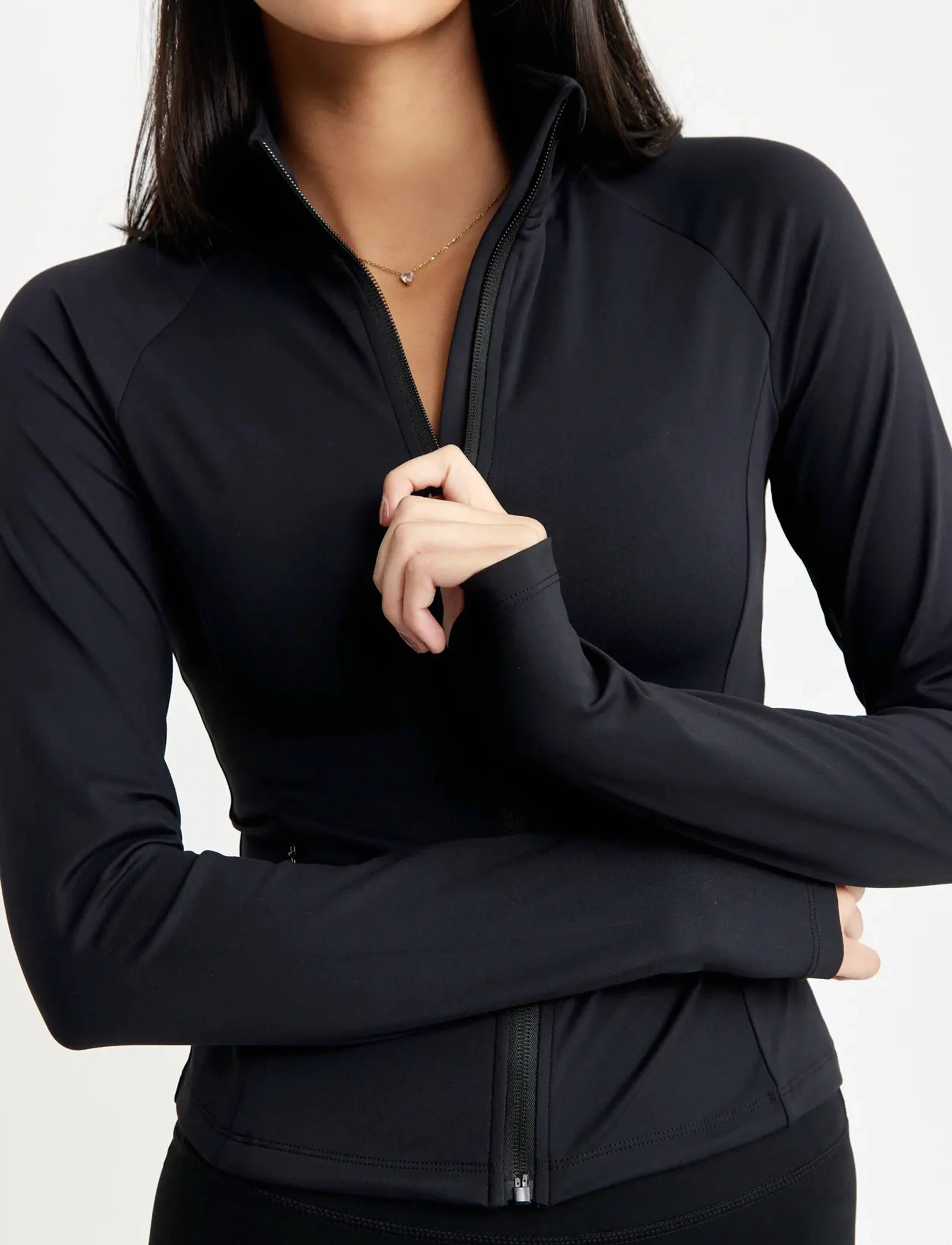 Drop of Mindfulness - BUTTER SOFT ZIP CARDIGAN - black - 5