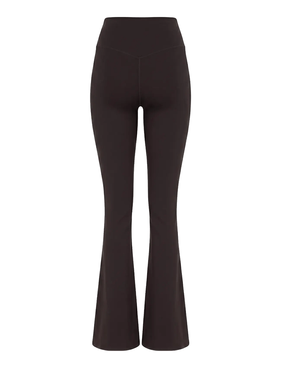 Drop of Mindfulness - BUTTER SOFT FLARE TIGHTS - dark brown - 2