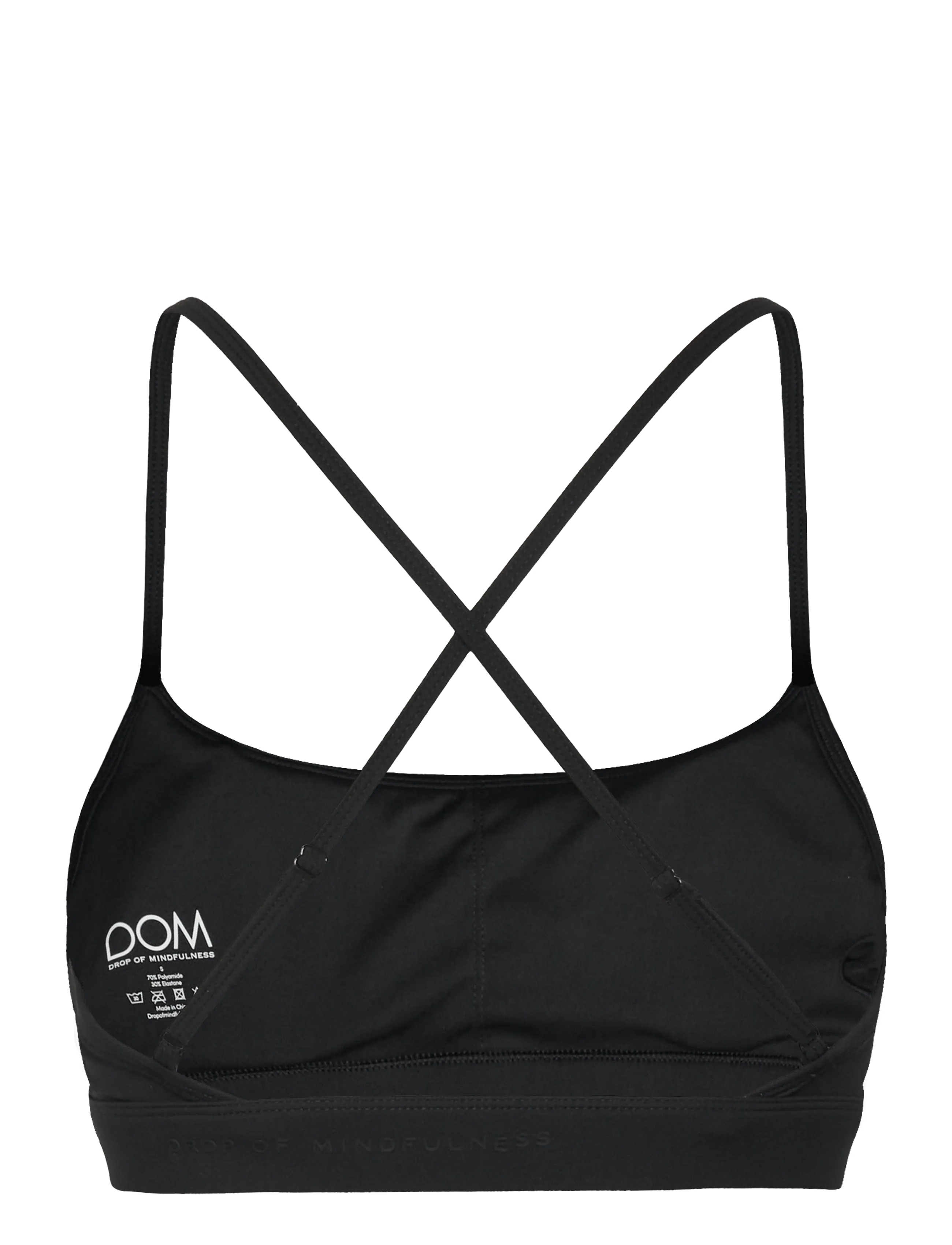 Drop of Mindfulness - ULTIMATE MINI STRAP BRA - black - 2
