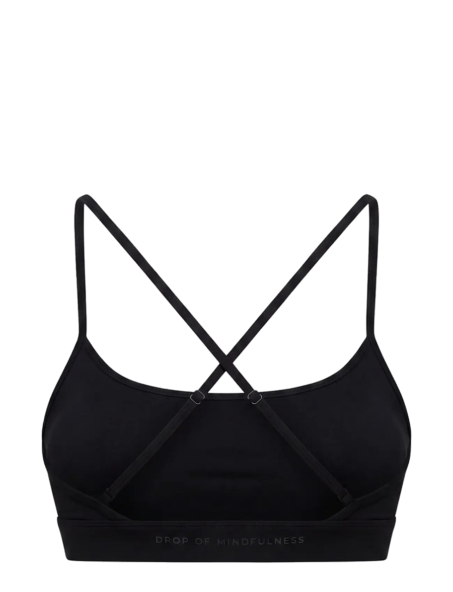 Drop of Mindfulness - ULTIMATE MINI STRAP BRA - keskmine toestus - black - 2