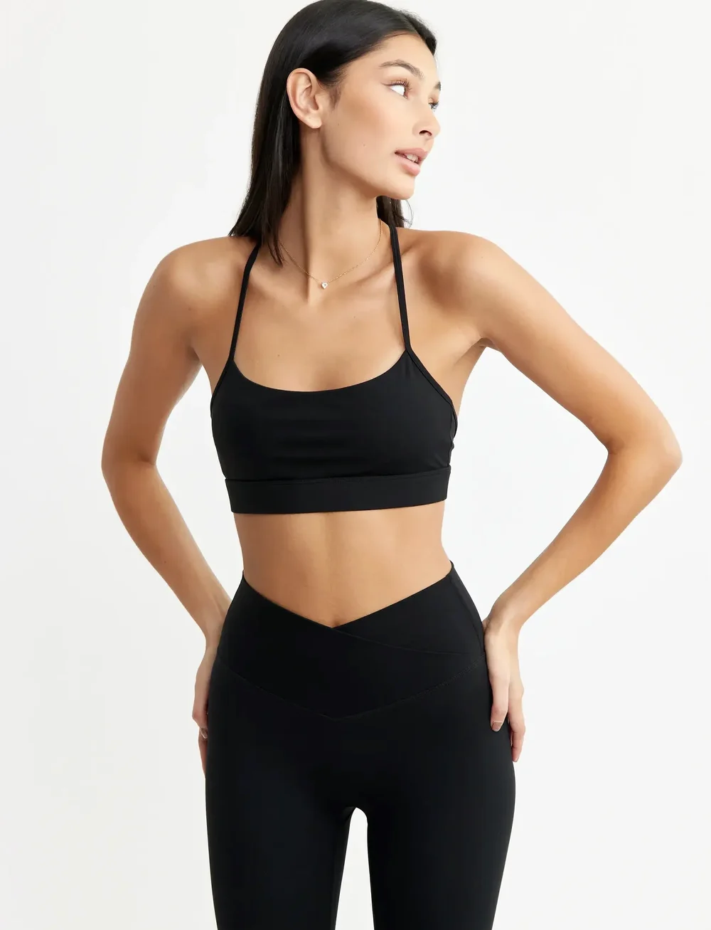 Drop of Mindfulness - ULTIMATE MINI STRAP BRA - sports-bh'er - black - 0