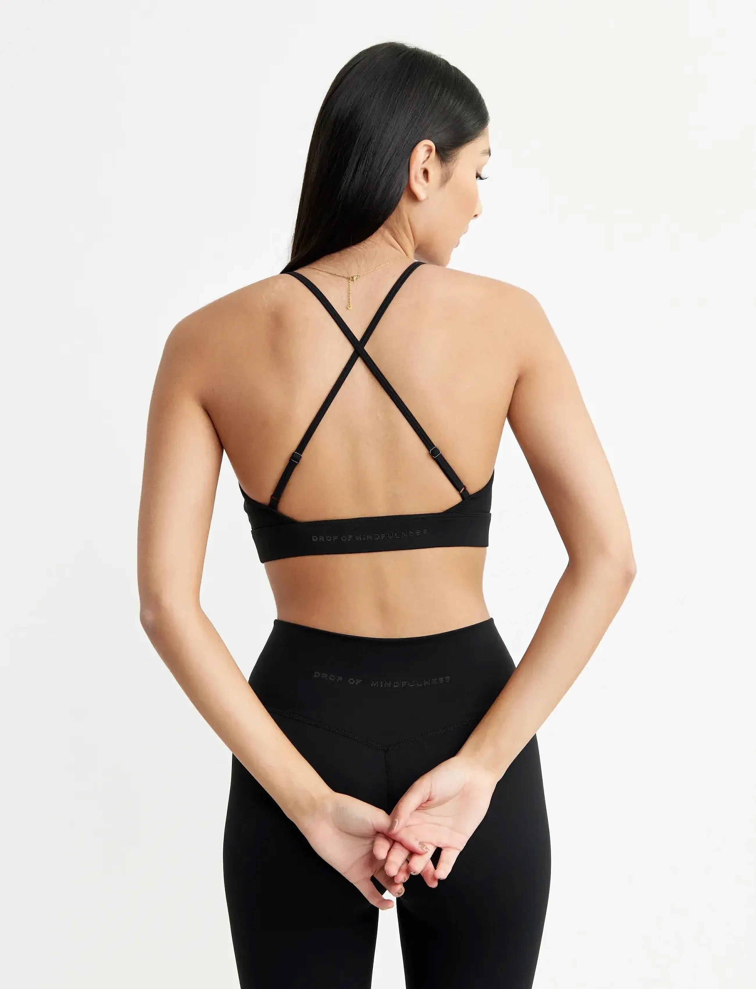 Drop of Mindfulness - ULTIMATE MINI STRAP BRA - black - 3